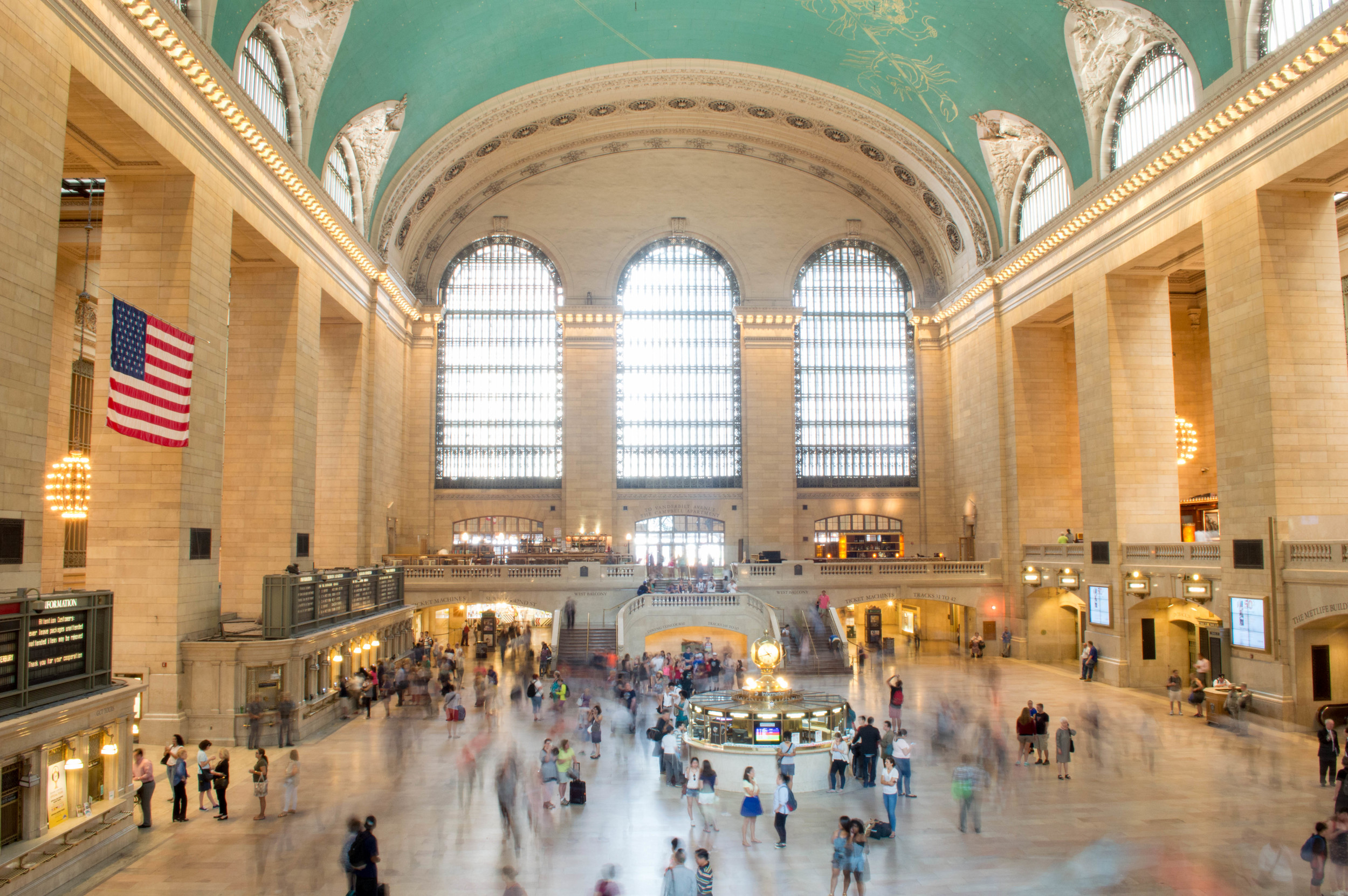 Rushing through Grand Central Terminal