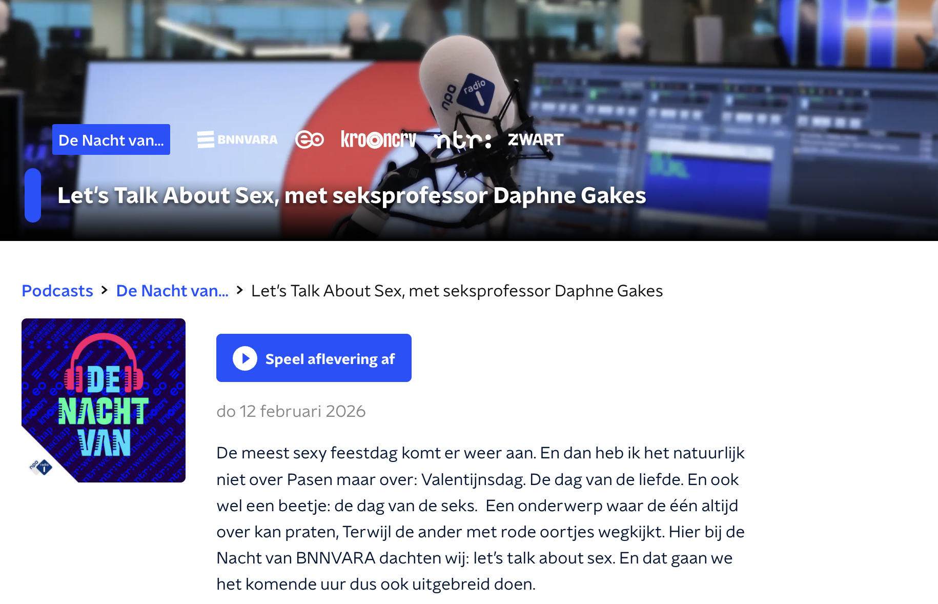 NPO1 Radio De Nacht Van