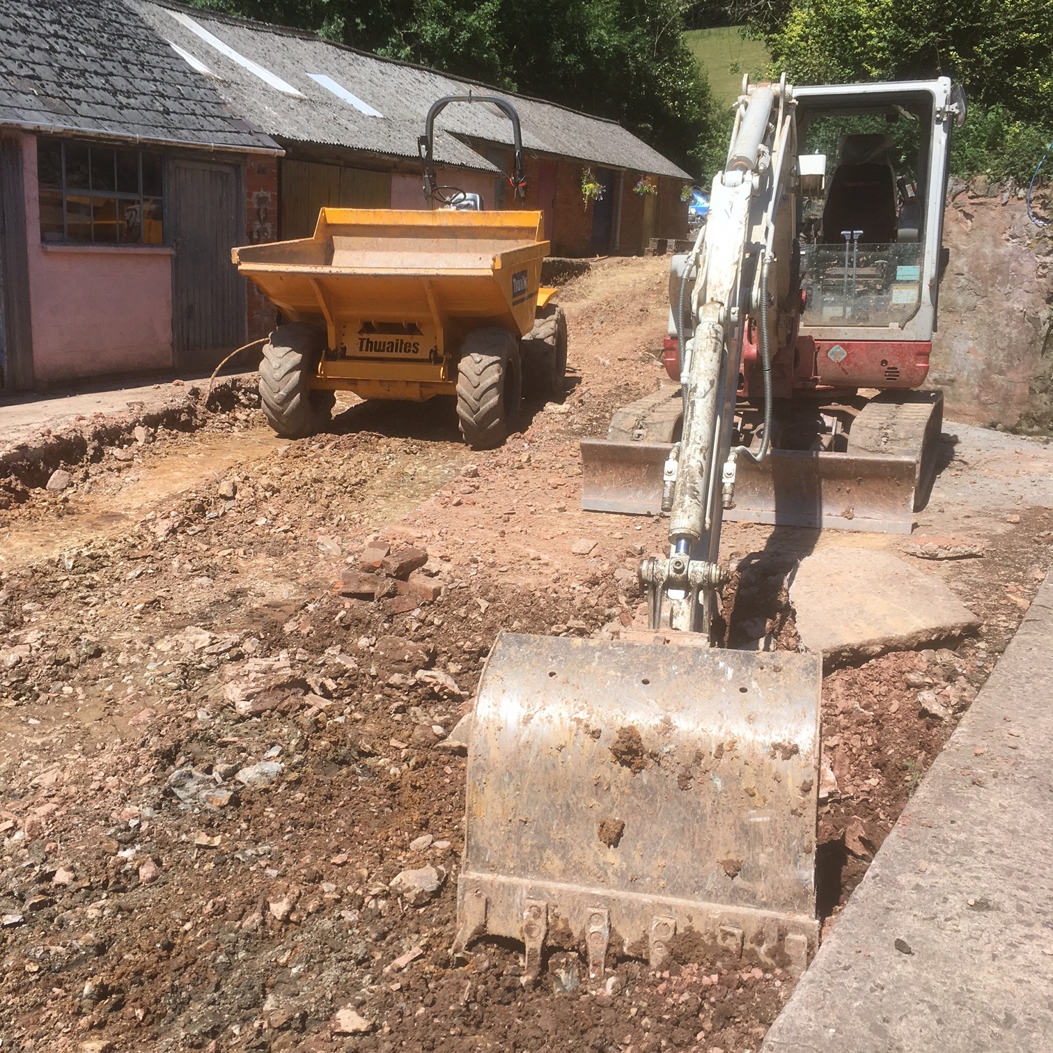 Hurstone, Somerset renovation work has begun