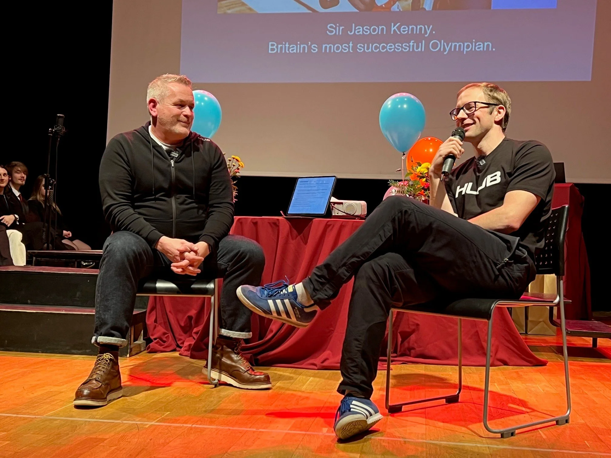 This is an image of HUUB founder Dean Jackson with Olympian Sir Jason Kenny
