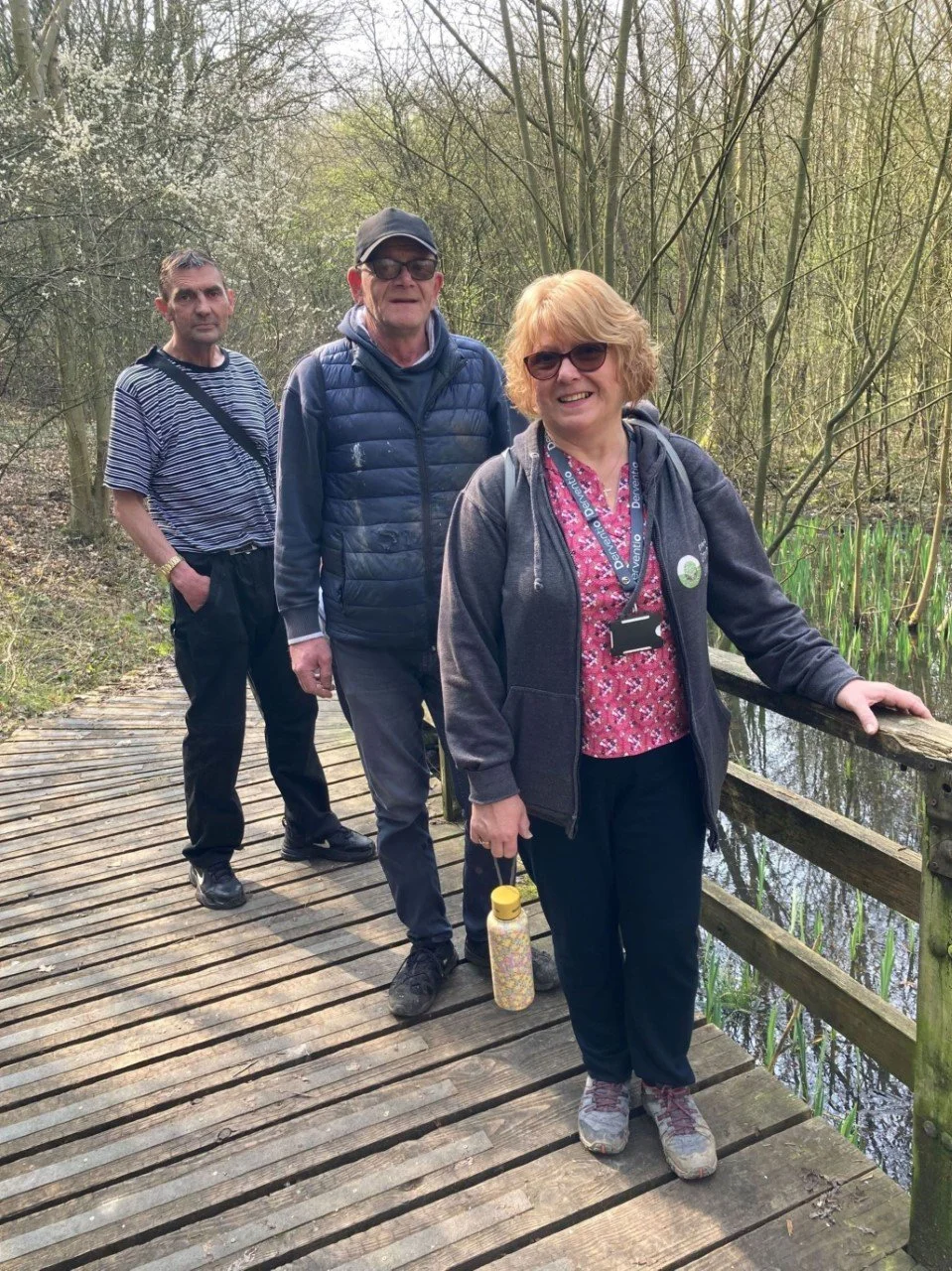Growing Lives tutor Cheryl Askin, (right) with Growing Lives participants Gaz and Wayne