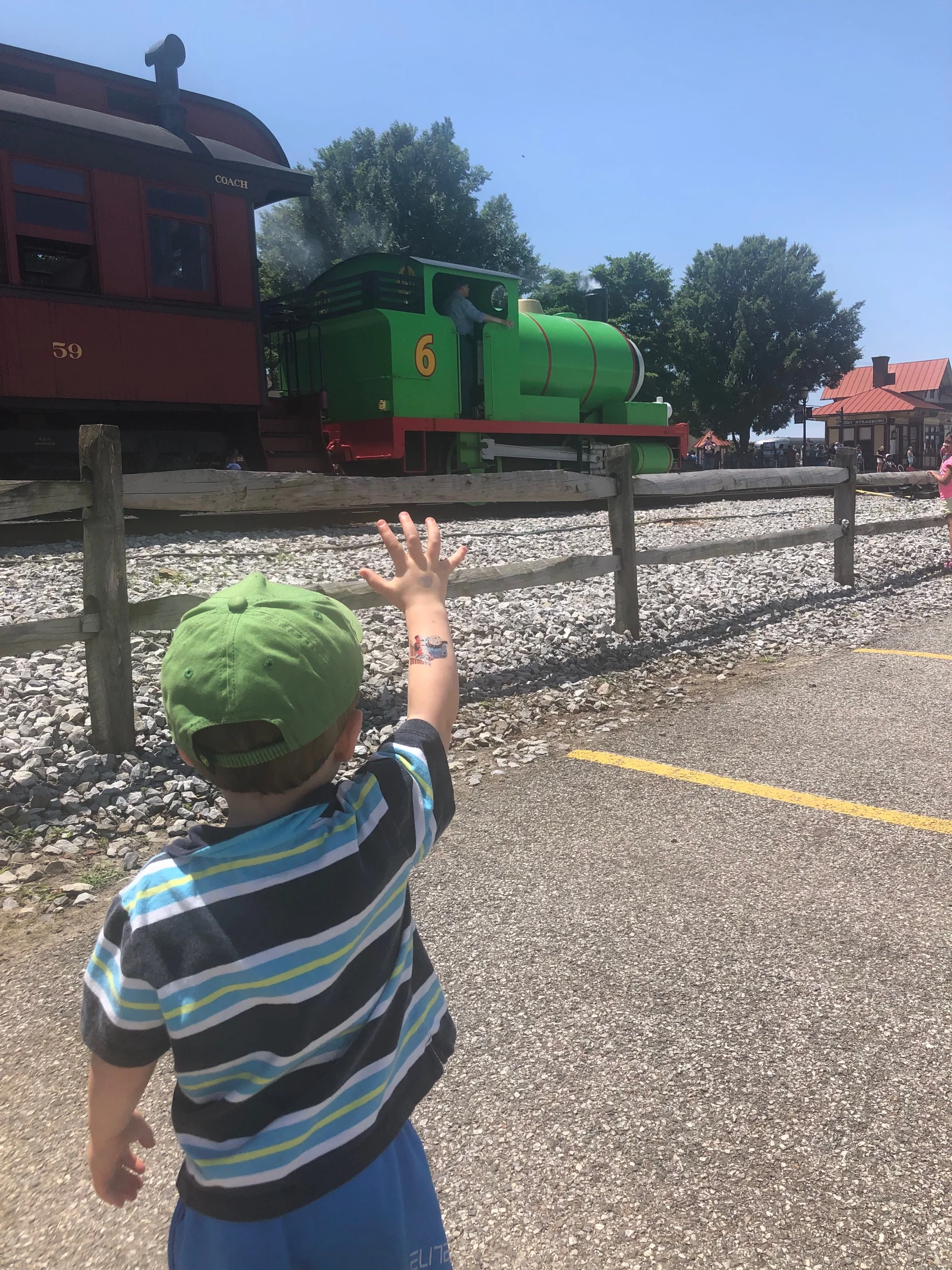 “Hi PERCY!!! Look at my Thomas tattoo!”