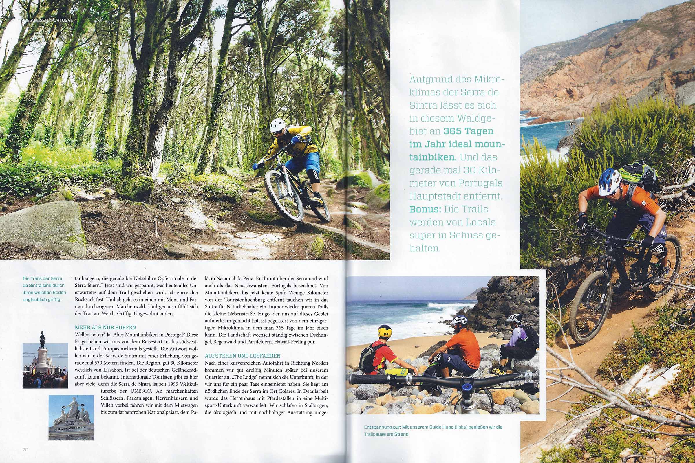 bikesport magazine sample page