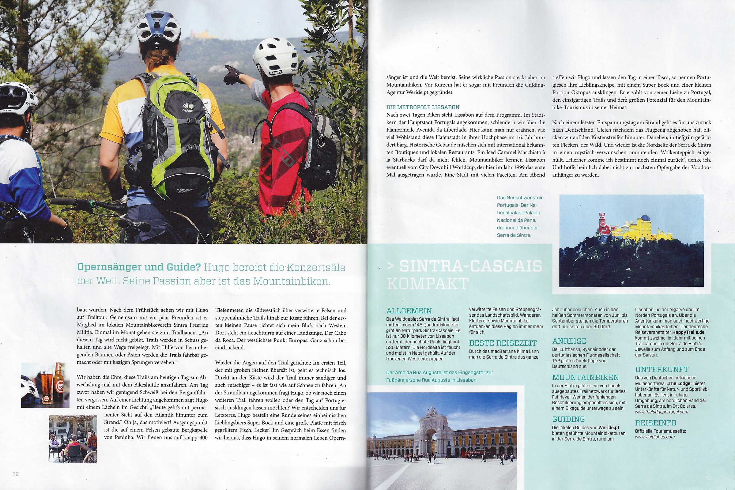 bikesport magazine sample page