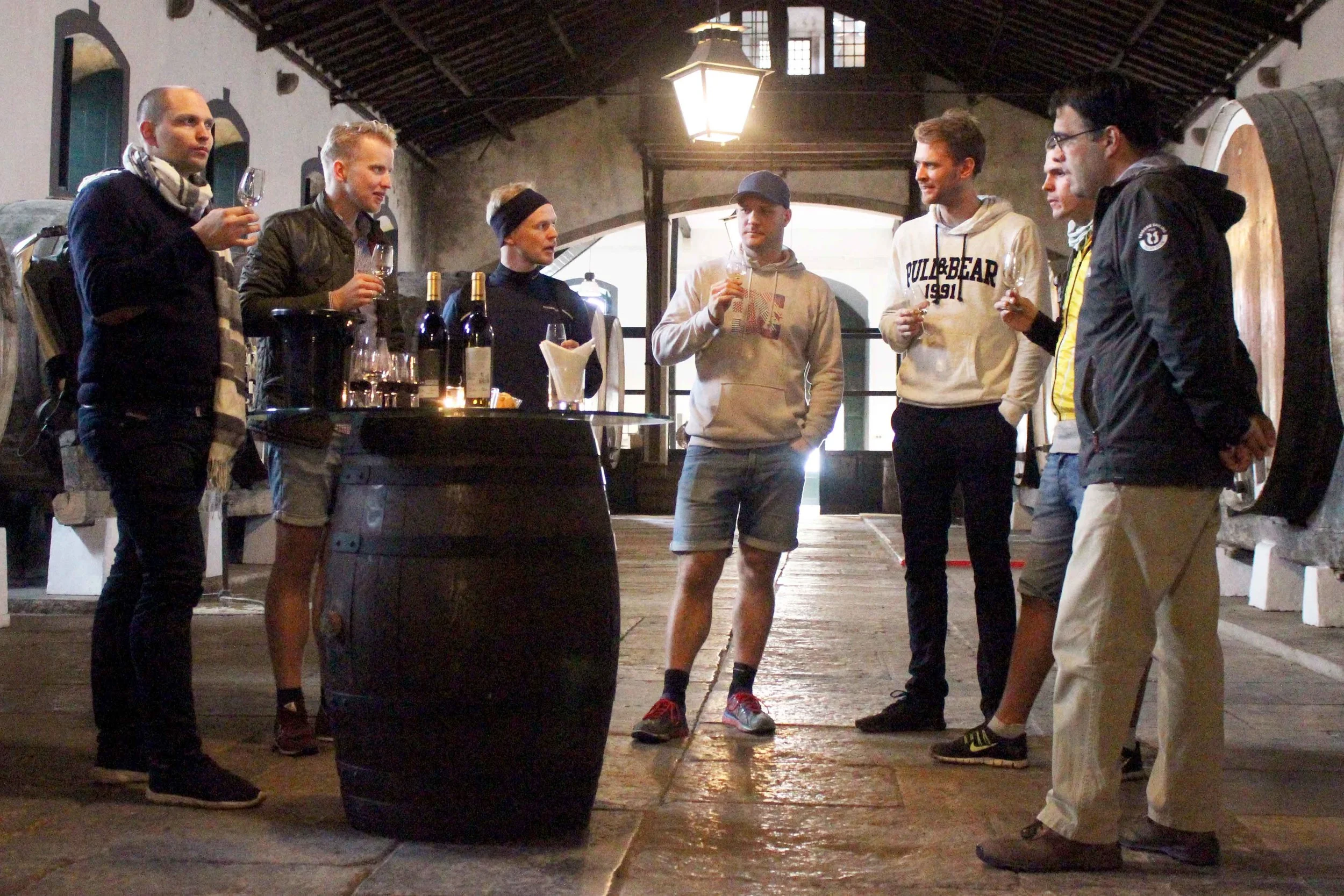 enjoying the famous wines from Colares. Francisco the Winemaker enlightened us with local history and valuable wine knowledge...