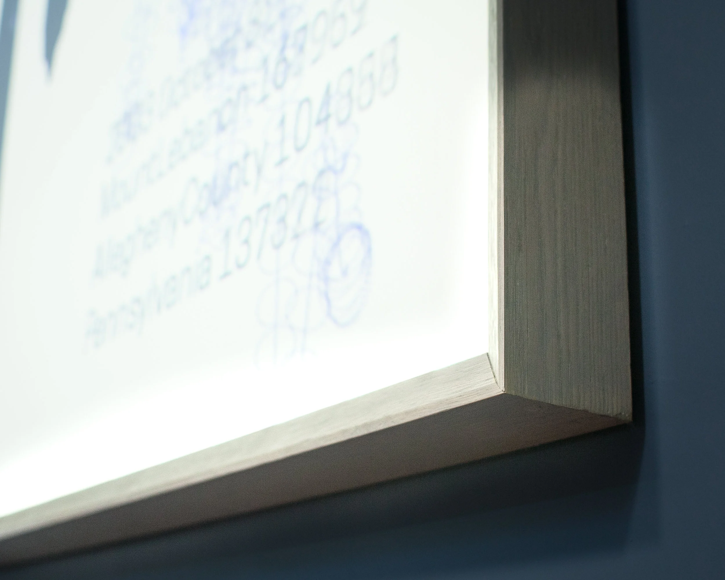 Detail of projection surface.