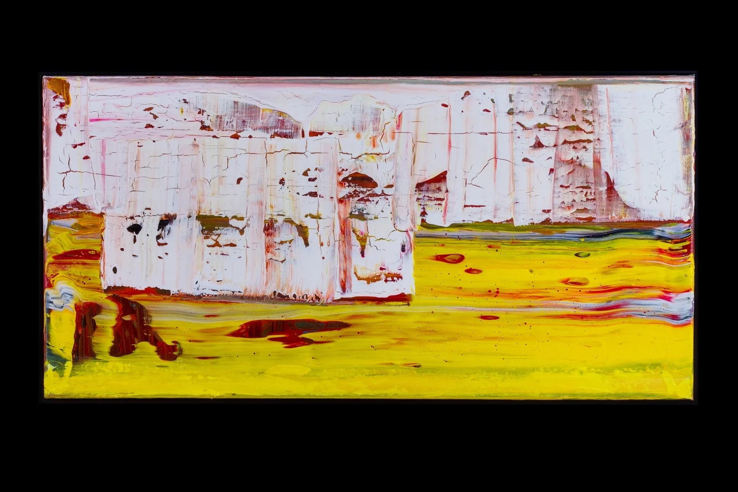 Yellow River Rock Slide - 12" x 24" - $400