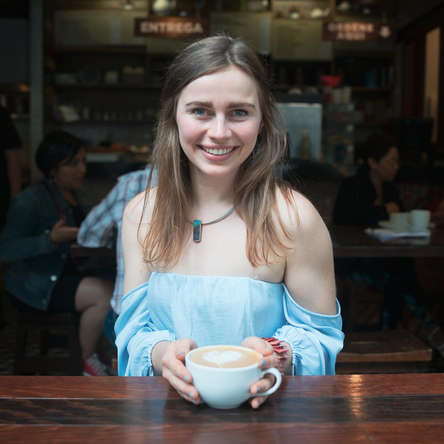 Lucky me to have her as a partner. &thinsp;
&thinsp;
Taken during breakfast. Two years ago on a Saturday. Somewhere in Mexico City, Mexico. Waiting to check out Frida Kahlo's blue house.