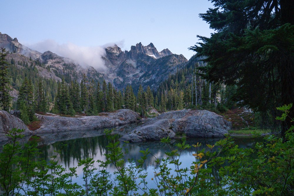 View from my campsite on PCT Section J