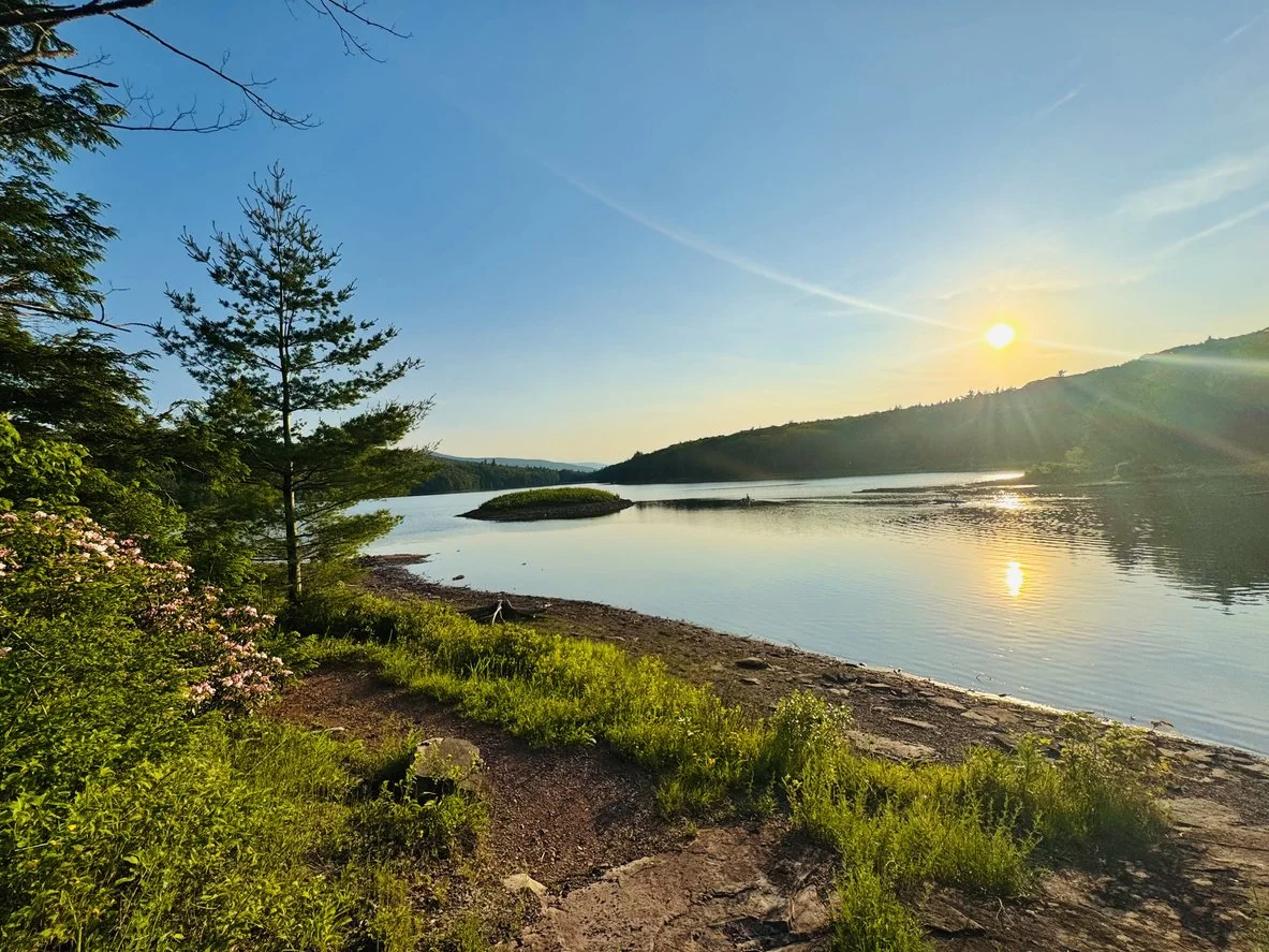 Calm and tranquil scene in the Catskills