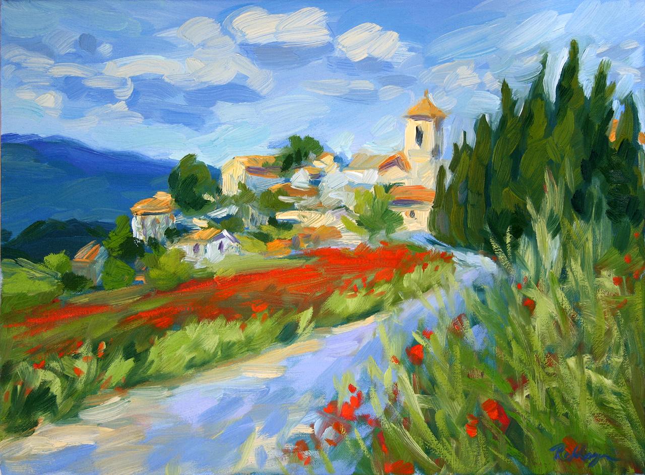 Village with Poppies