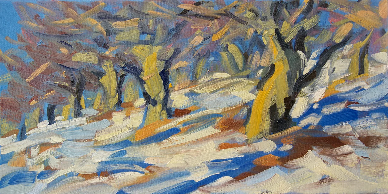 Apple Trees in the Snow