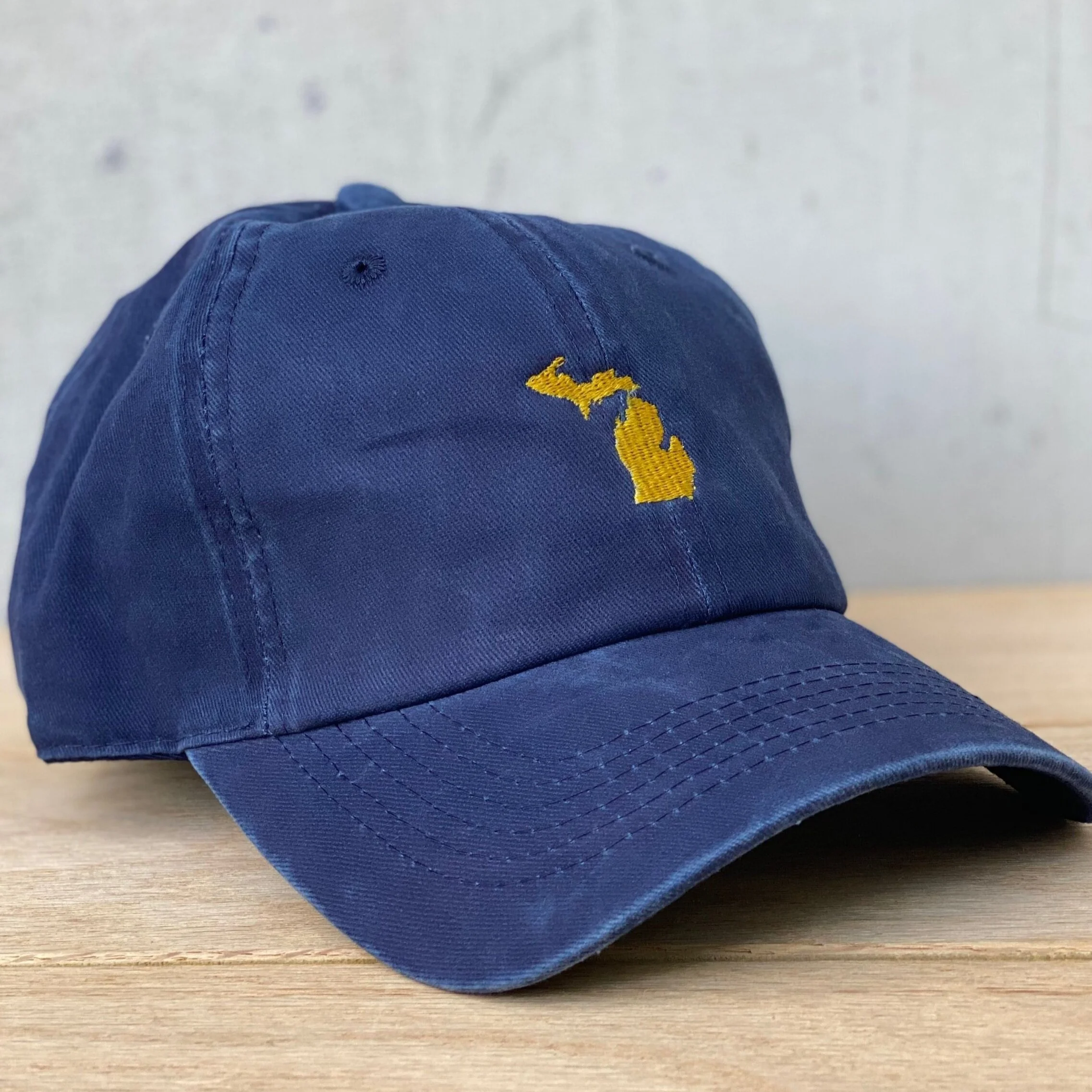 Yes! Michigan Dad Hat - Bleu Maize — GRUSA