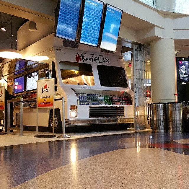 Some major news. Kogi now available at LAX! "The streets are now in the skies. Spilling salsa roja on the moon next." Regram from our very own @ridingshotgunla. Congratulations to you and the Kogi family!