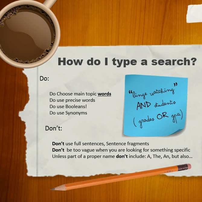 How do I type a search.jpg
