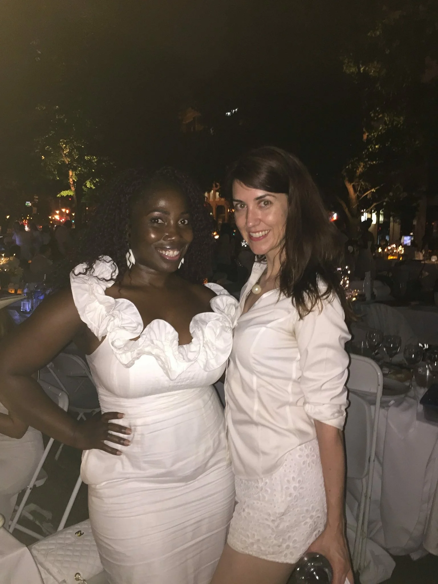 My friends Christelle and Jean (one of the fantastic table leaders). (Photo credit: Christelle)