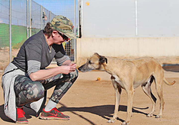 Josh with volunteer Katja