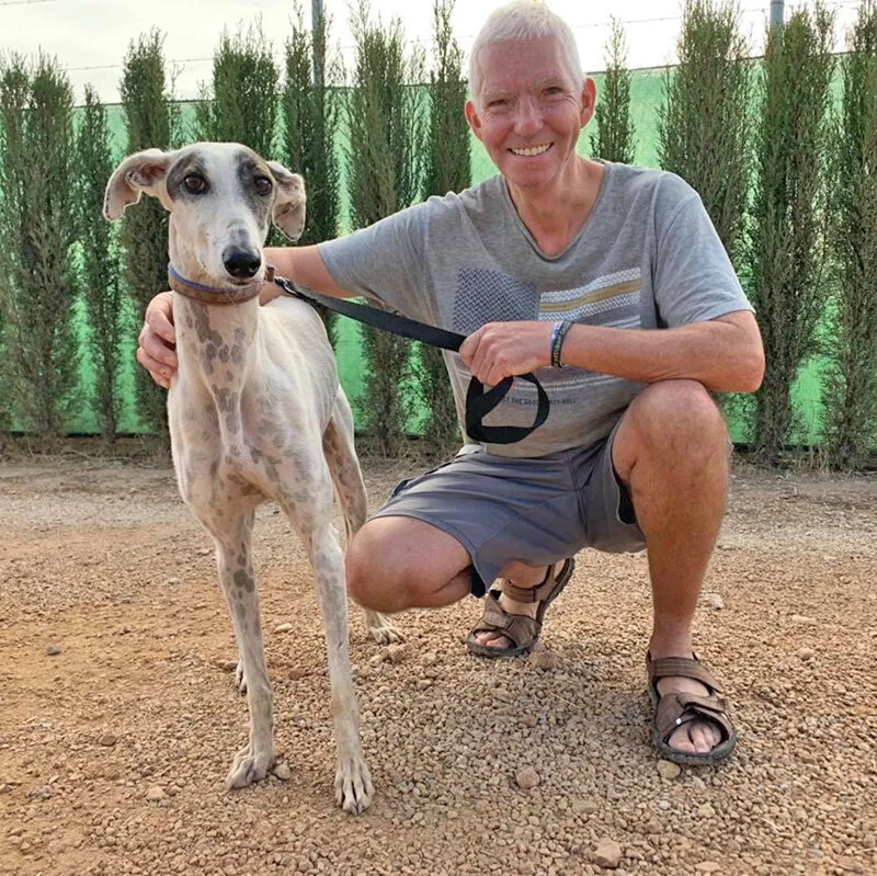 Panda with her savior Chris!