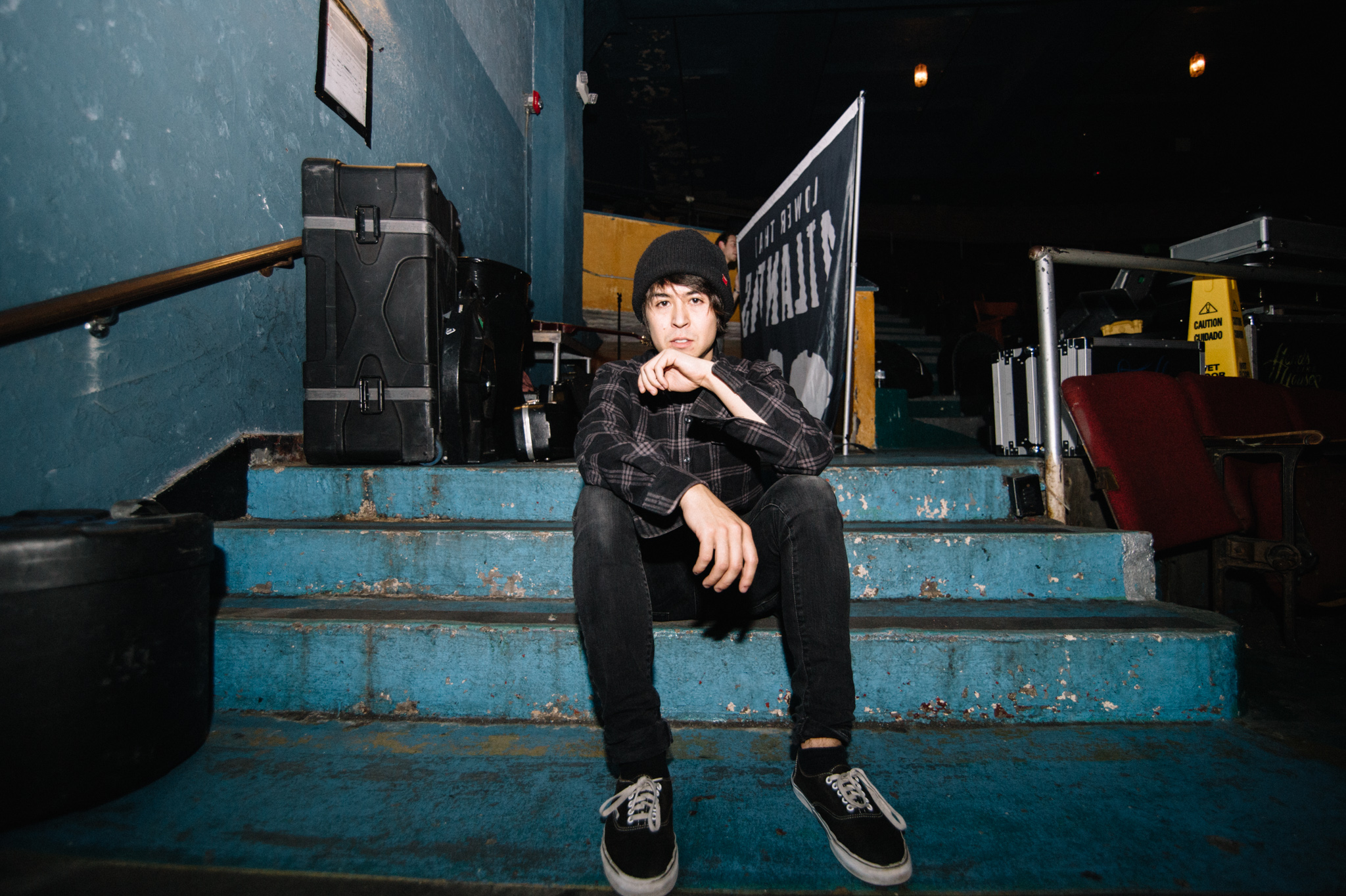 A few portraits with Ian before their set.