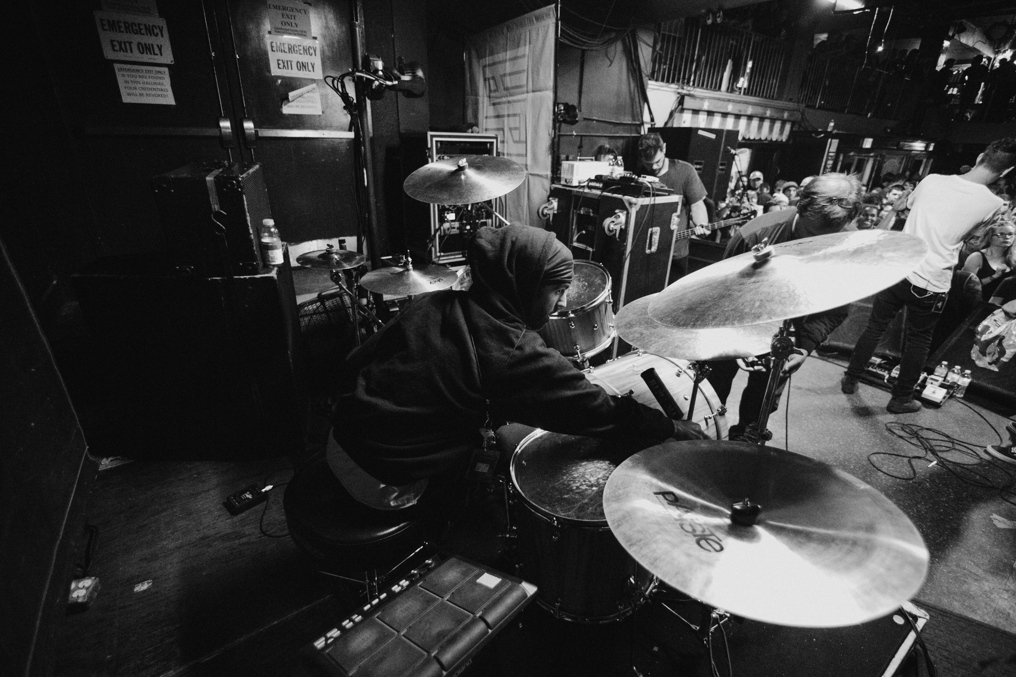 Blake setting up.