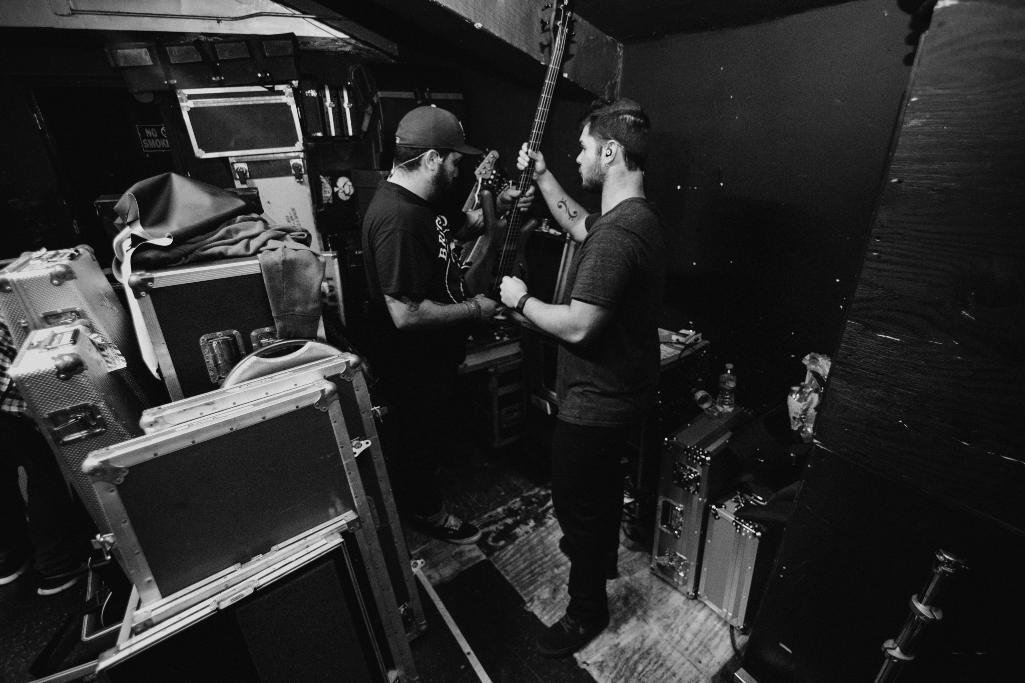 Chris and Romero. Romero is one of the hardest working dudes in the scene, and one of the best tour managers I've ever met. 
