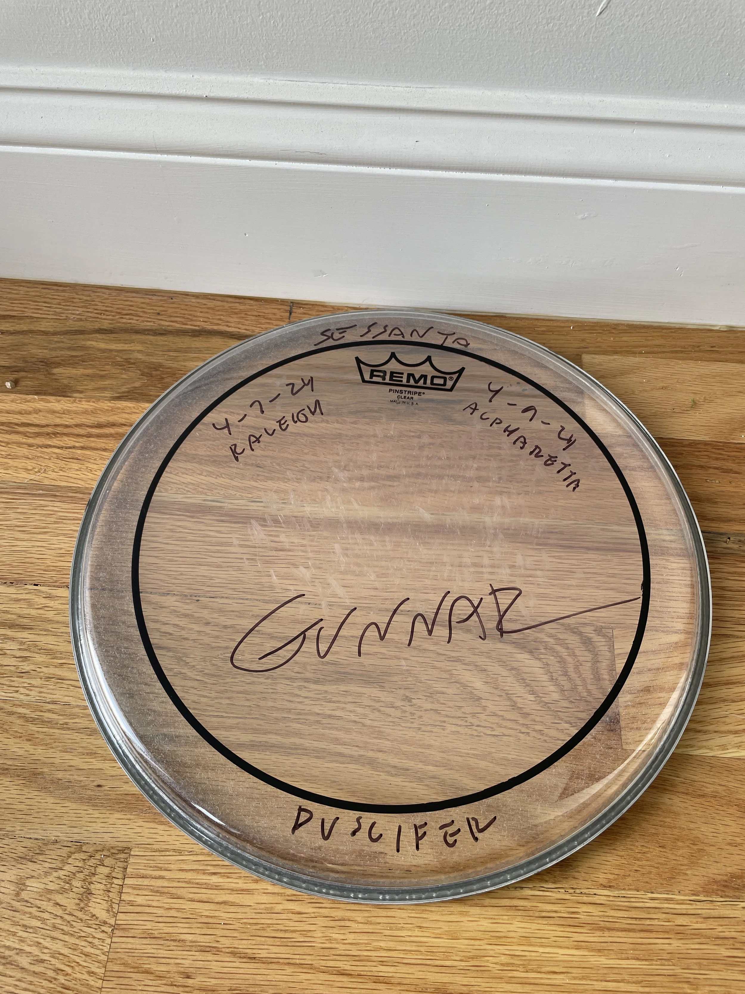 Signed Drum Heads — Gunnar Olsen