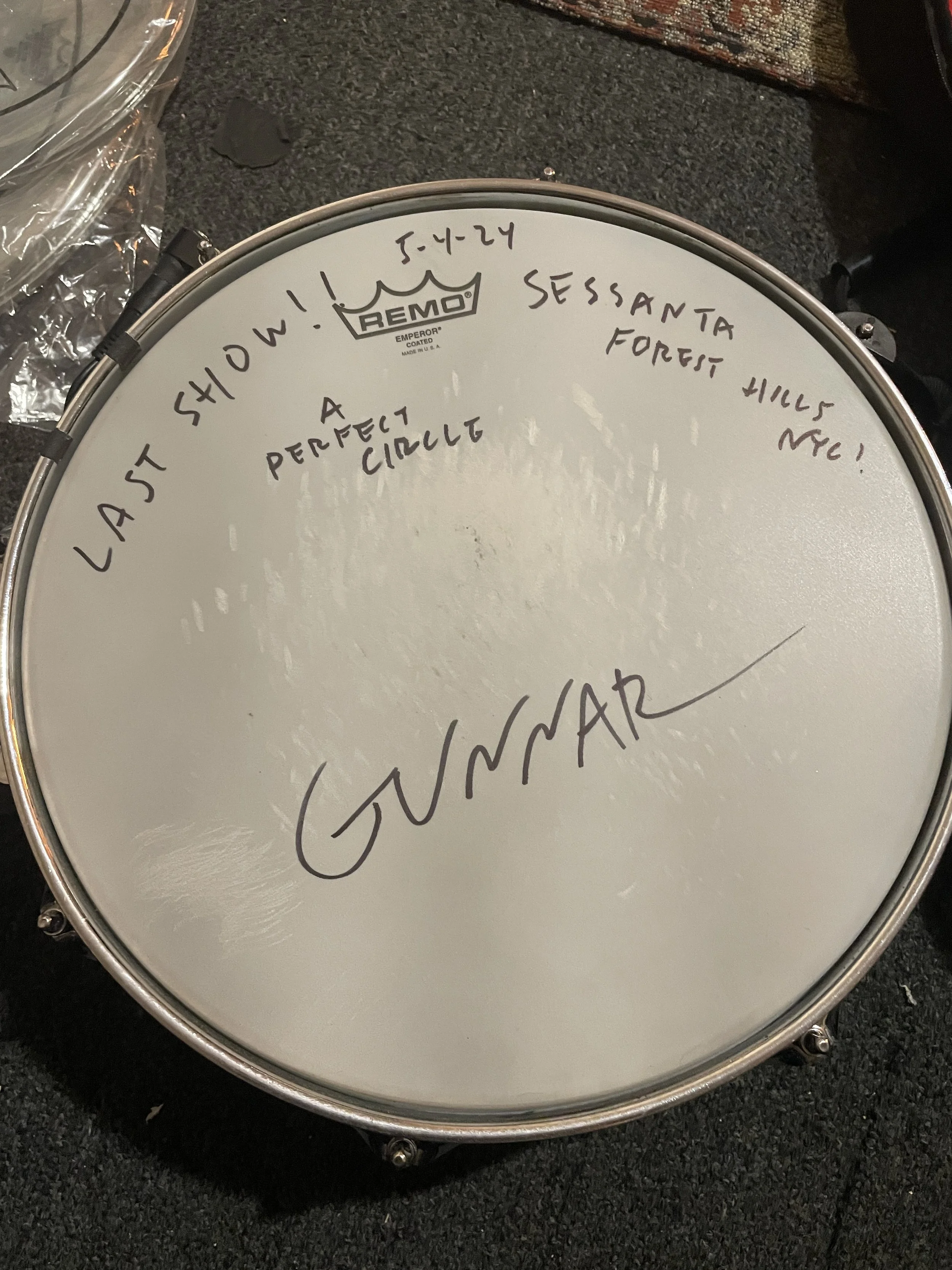 Signed Drum Heads — Gunnar Olsen
