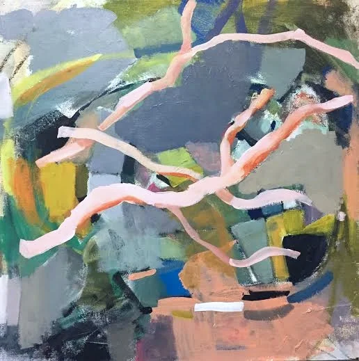 Driftwood 1 acrylic and charcoal on canvas 23" x 23"