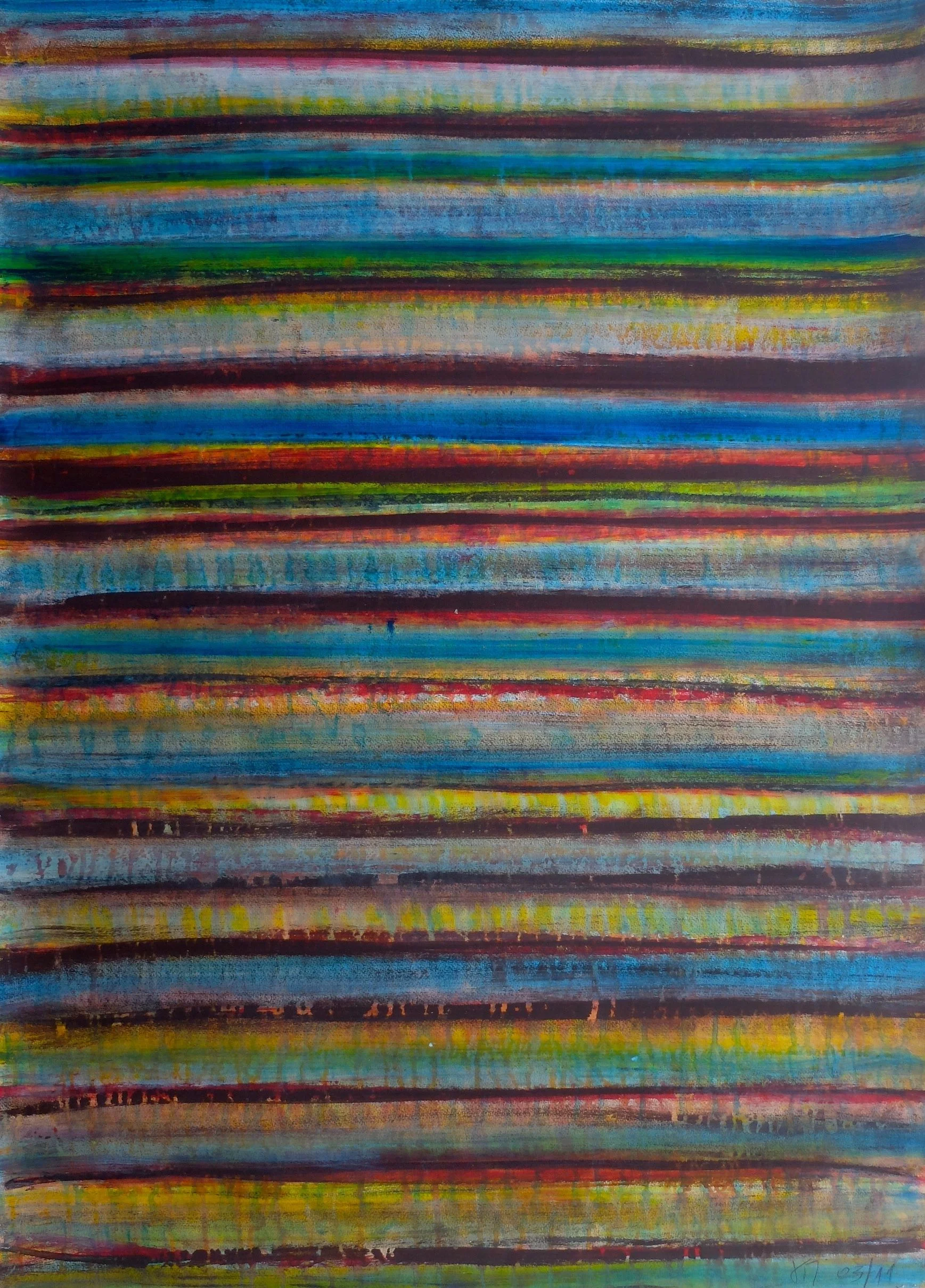 untitled; acrylics on paper; 110x79; 2012