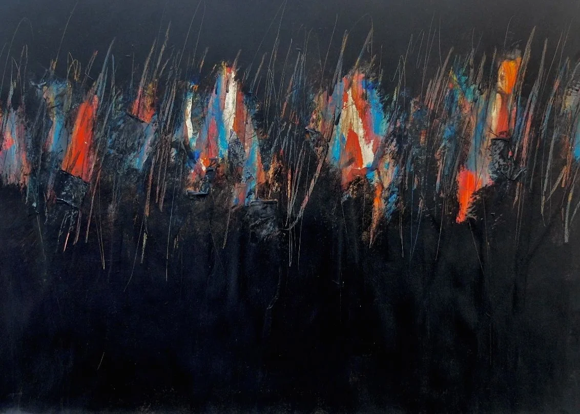 night in Cairo; acrylics on paper; 110x79; 2012