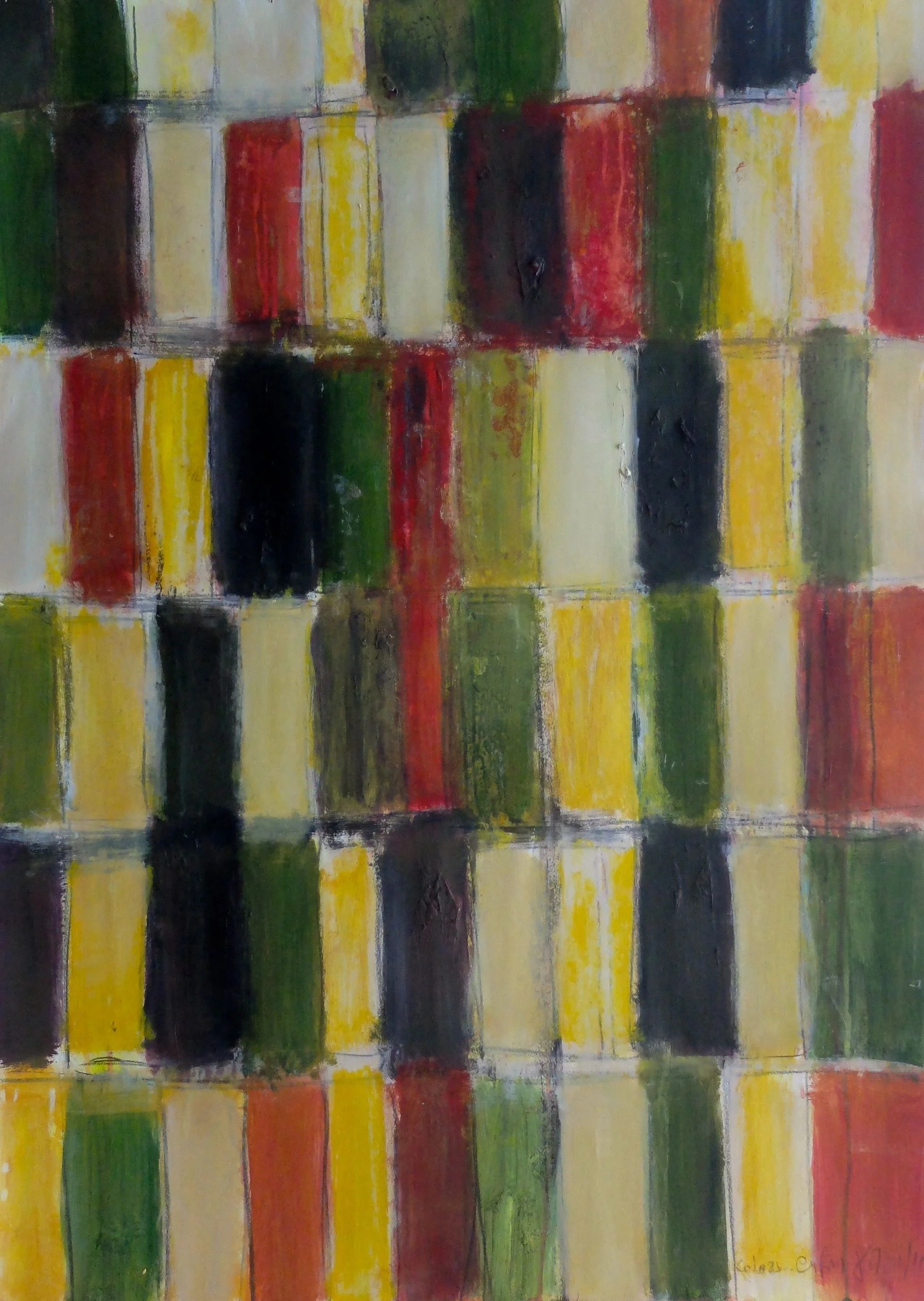 untitled; acrylics on paper; 110x79; 2011