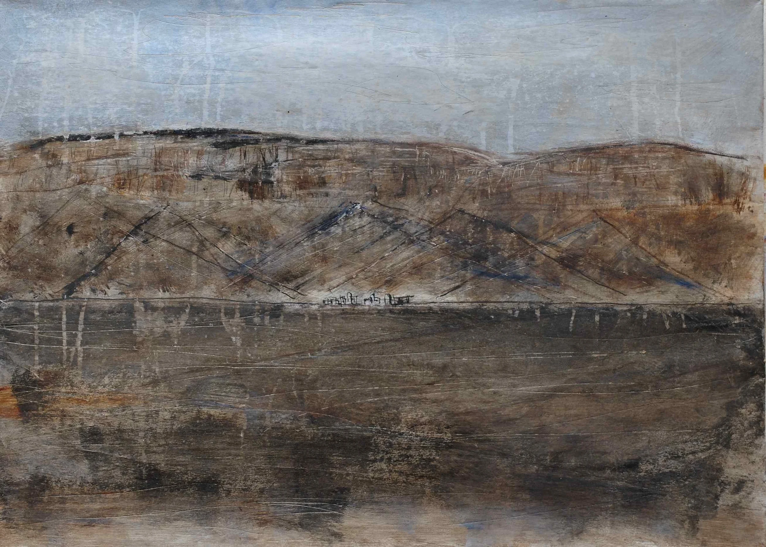 untitled (from Yemen series); mixed media on paper; 50x70; 1997