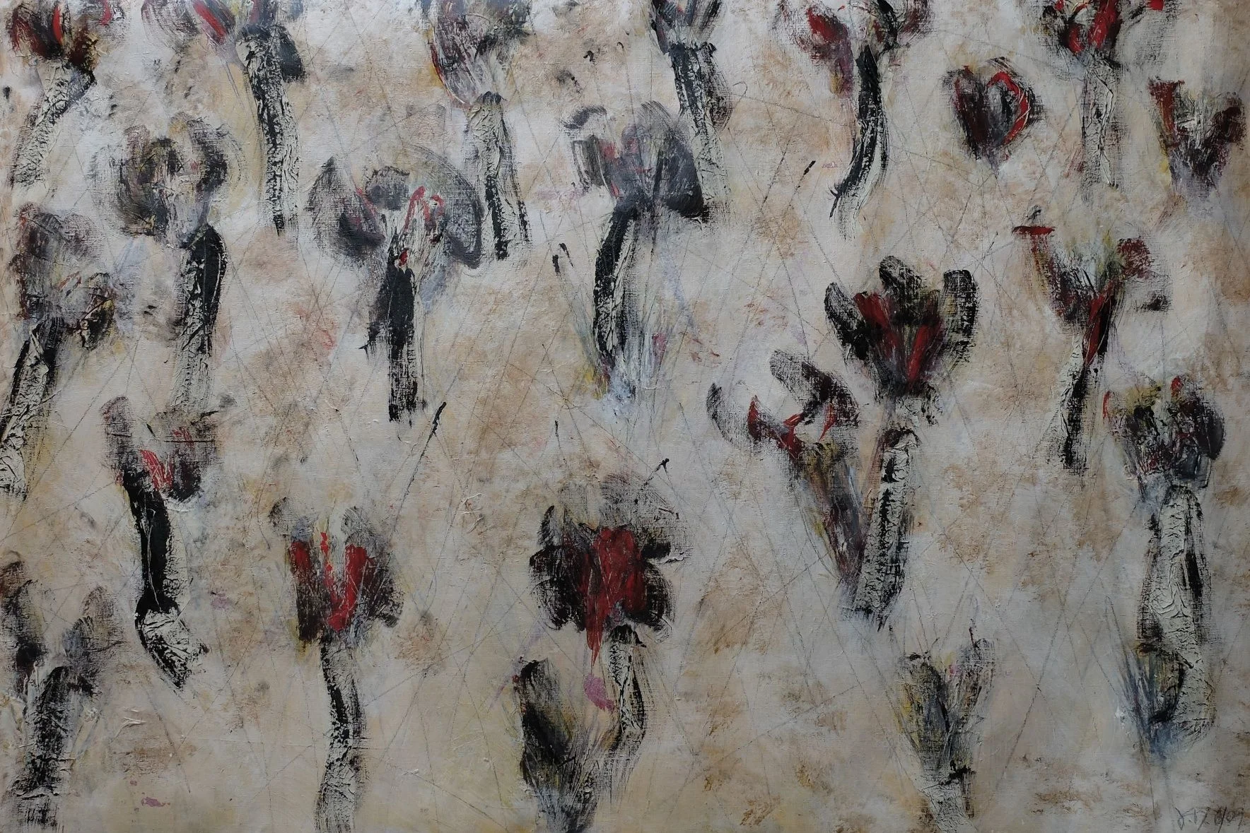 untitled; mixed media on canvas; 120x80; 2007
