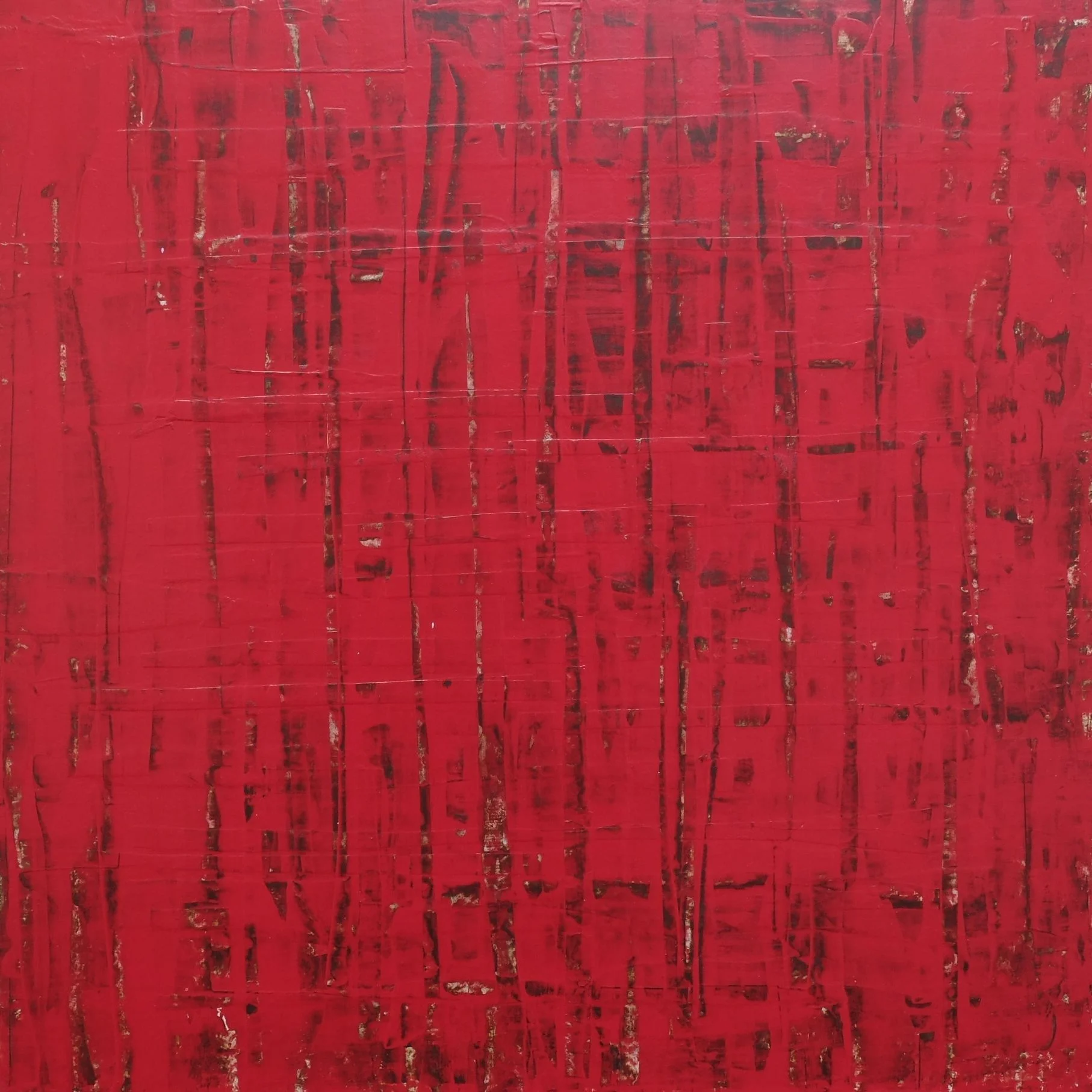  untitled; mixed media on wood; 40x40; 2015 