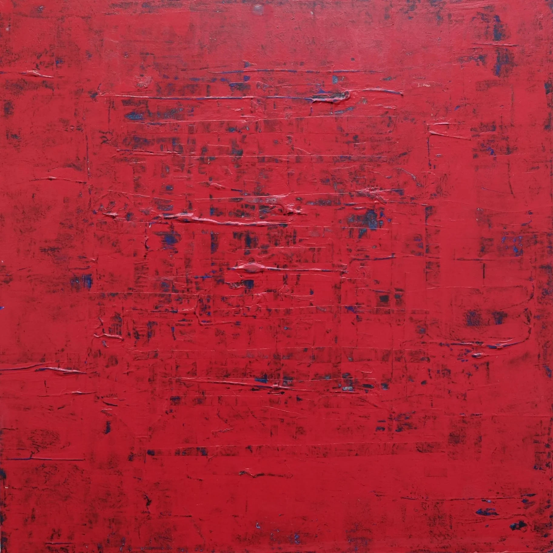 untitled; mixed media on wood; 40x40; 2015