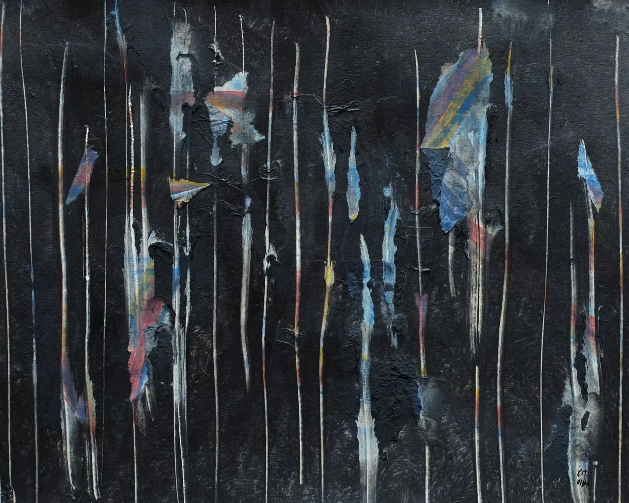  untitled; mixed media on paper; 32x39; 2014 