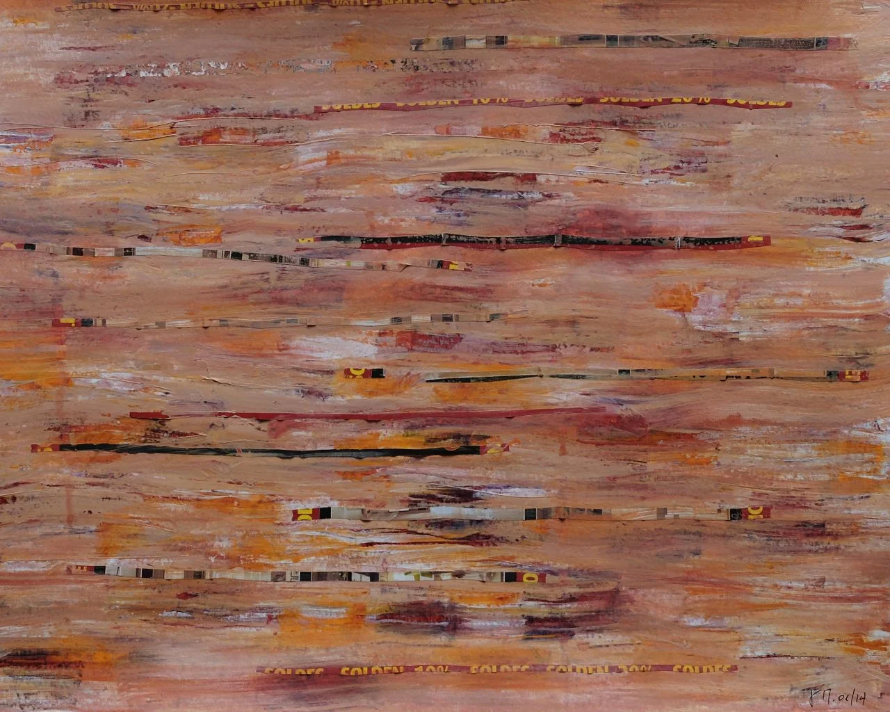  untitled; mixed media on paper; 32x39; 2014 