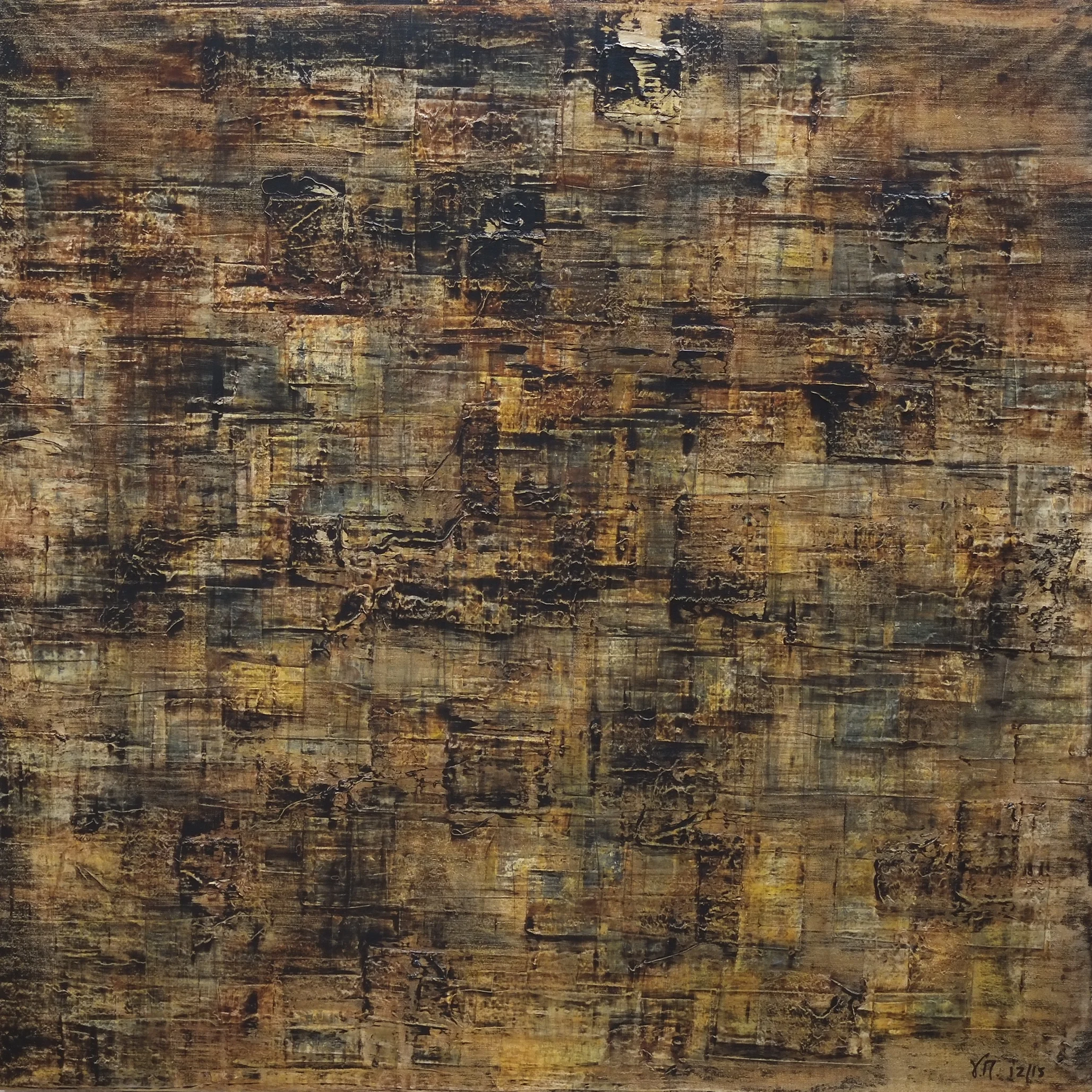  Untitled; mixed media on canvas; 90x90; 2015