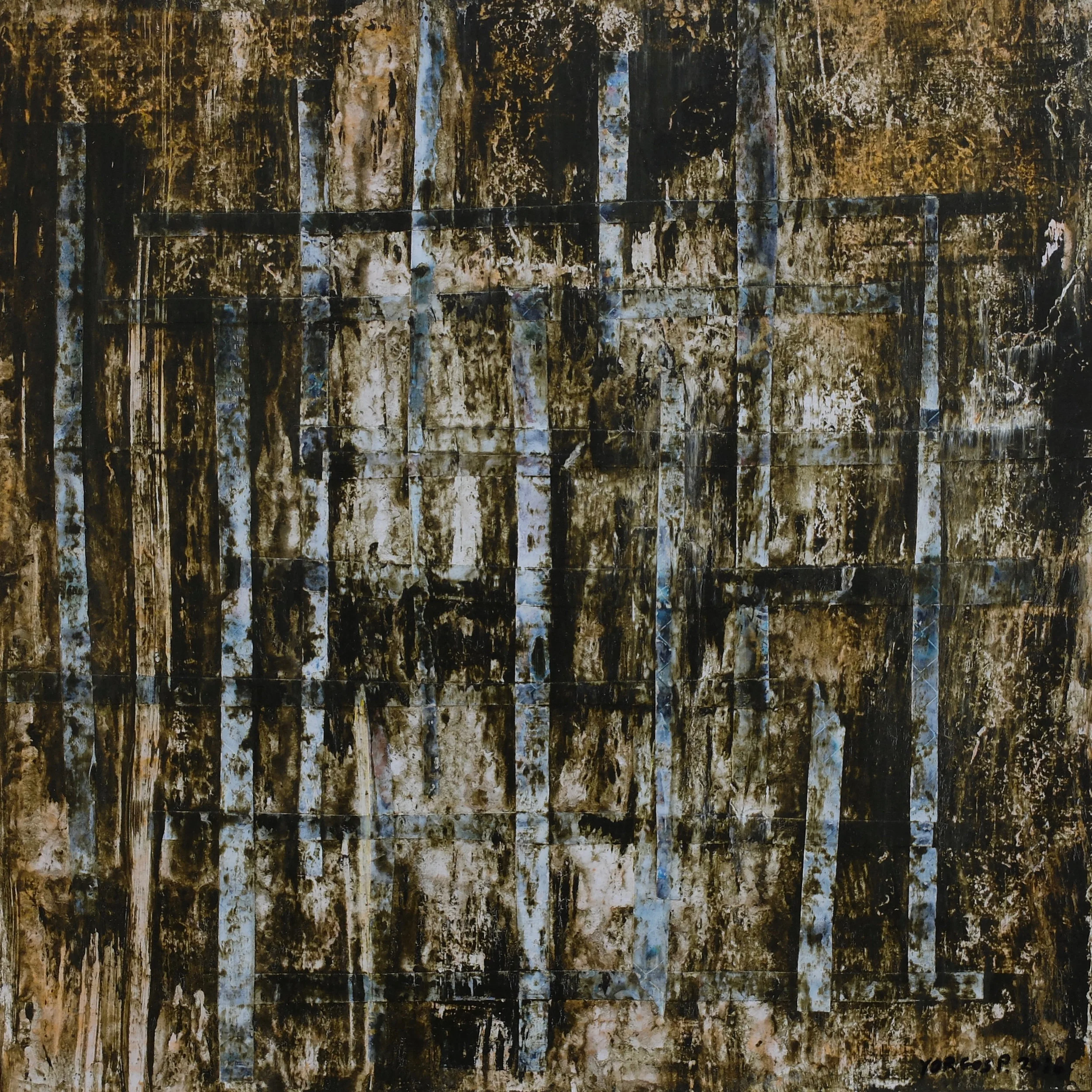 untitled; mixed media on MDF; 40x40; 2015