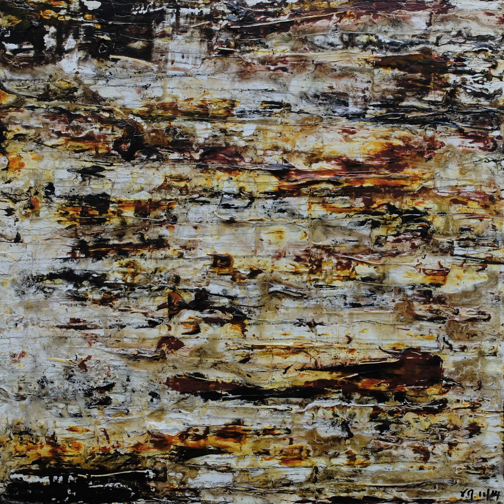untitled; acrylics on MDF; 30x30; 2016