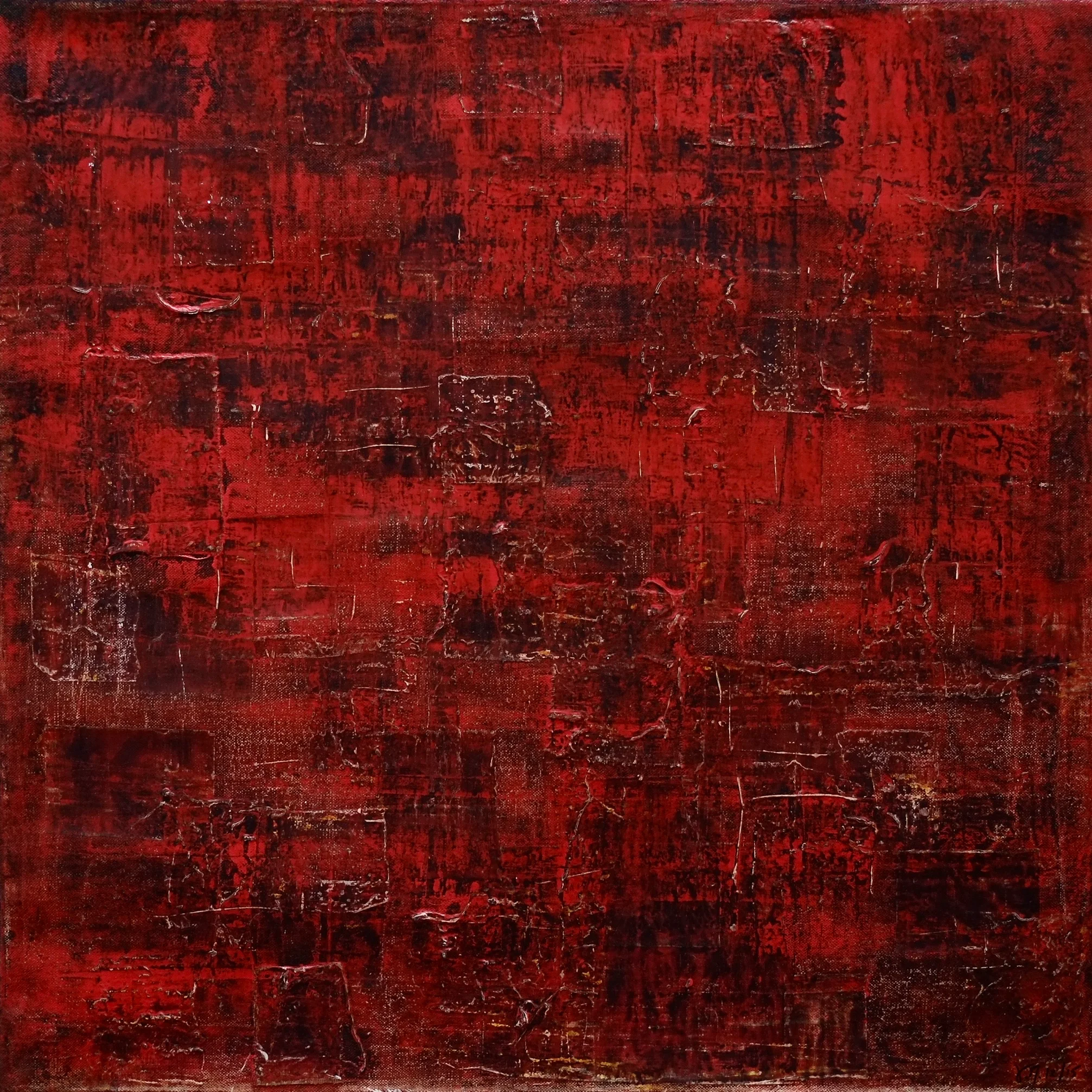 Fragile; mixed media on canvas; 50x50; 2015