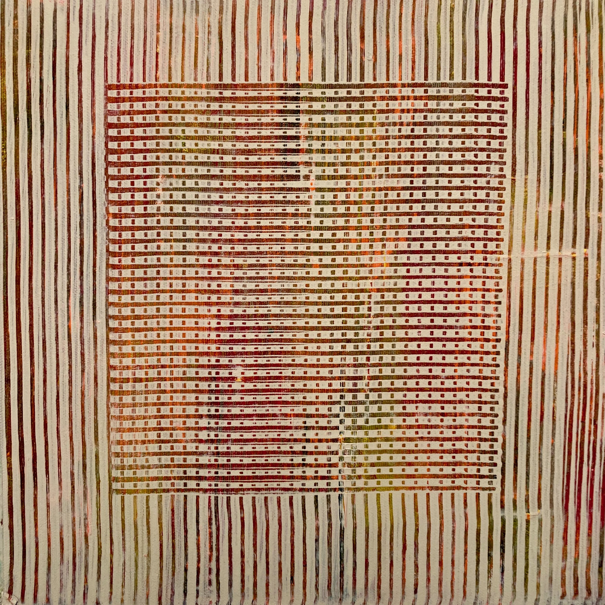  Untitled; acrylics on board; 30×30; 2025 