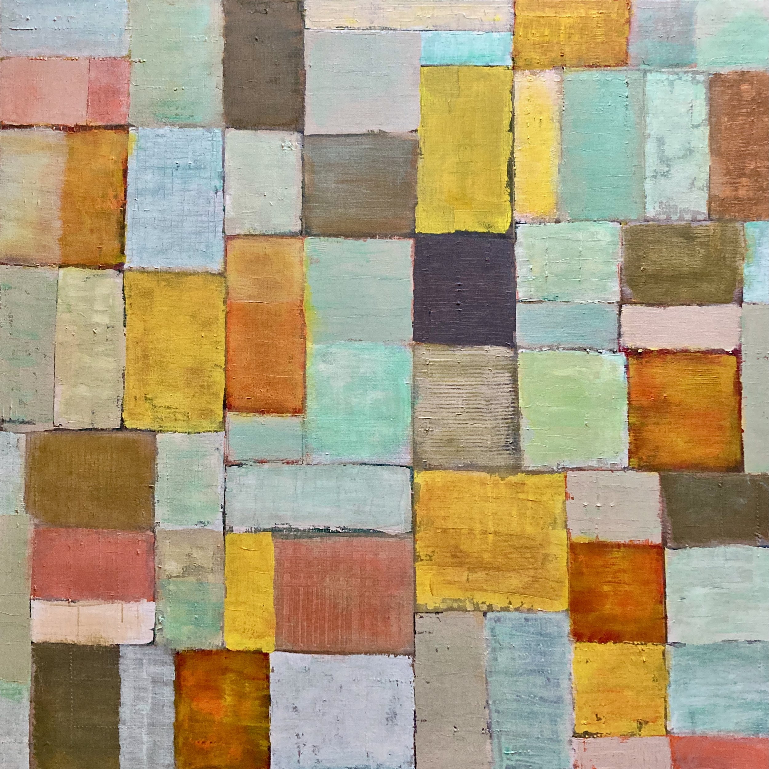  Untitled; acrylics on canvas; 120×120; 2025 