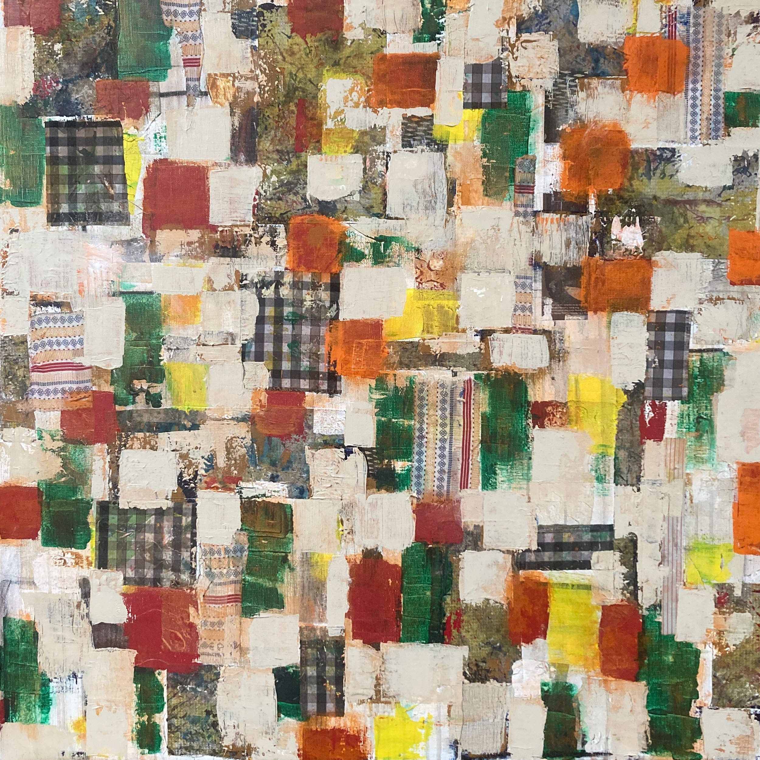  Untitled; acrylics on canvas; 90×90; 2025 