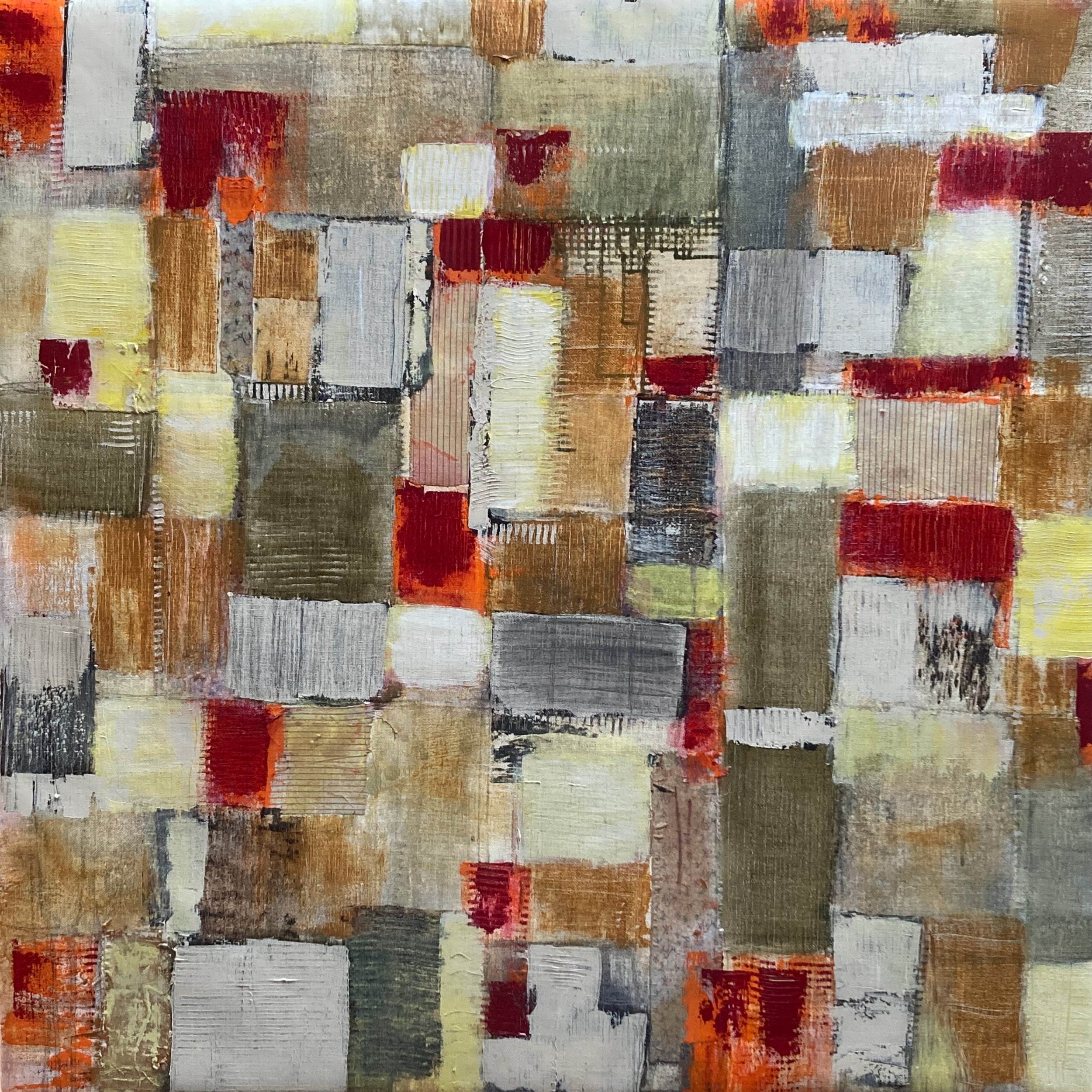  Untitled; acrylics on canvas; 90×90; 2025 