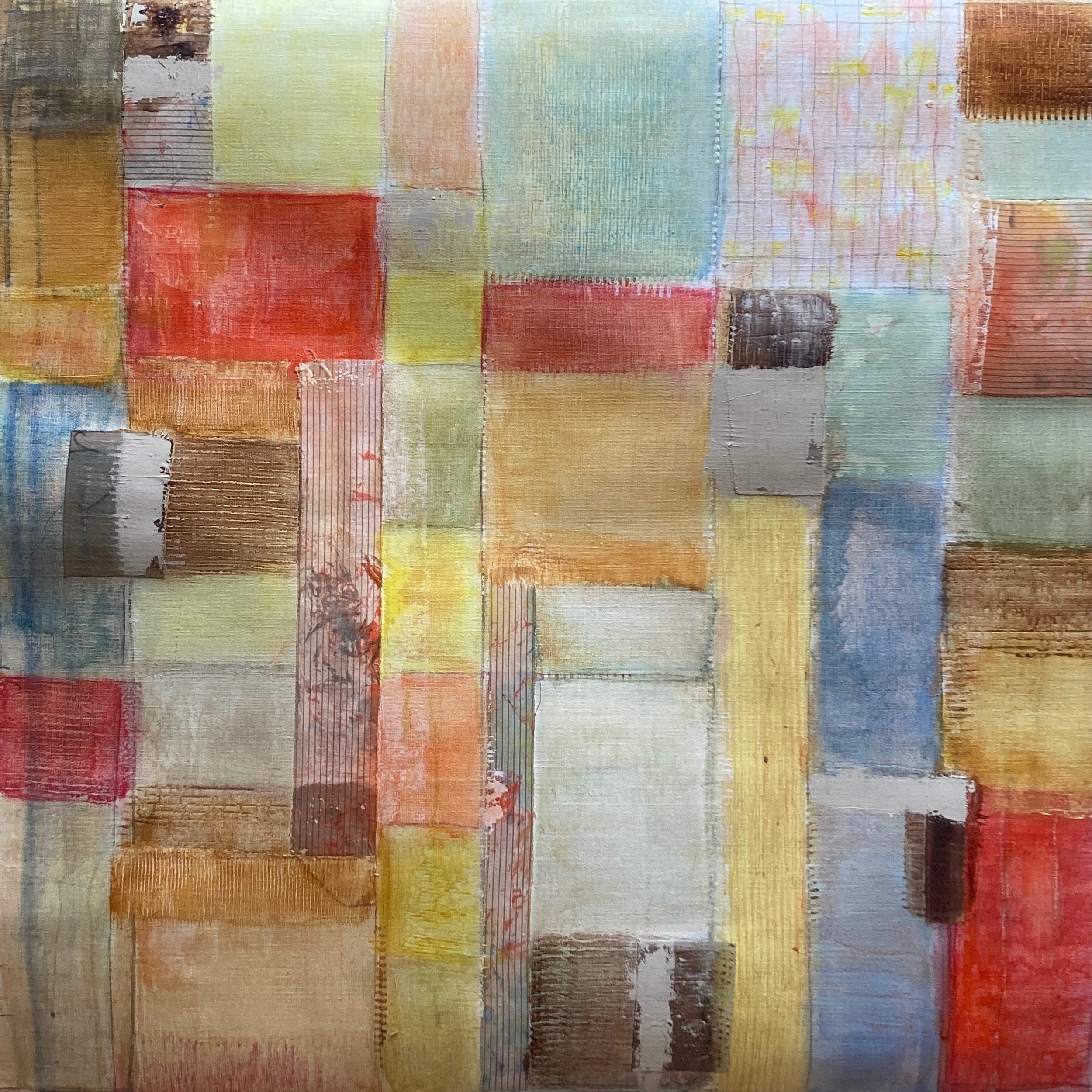  Untitled; acrylics on canvas; 90×90; 2025 