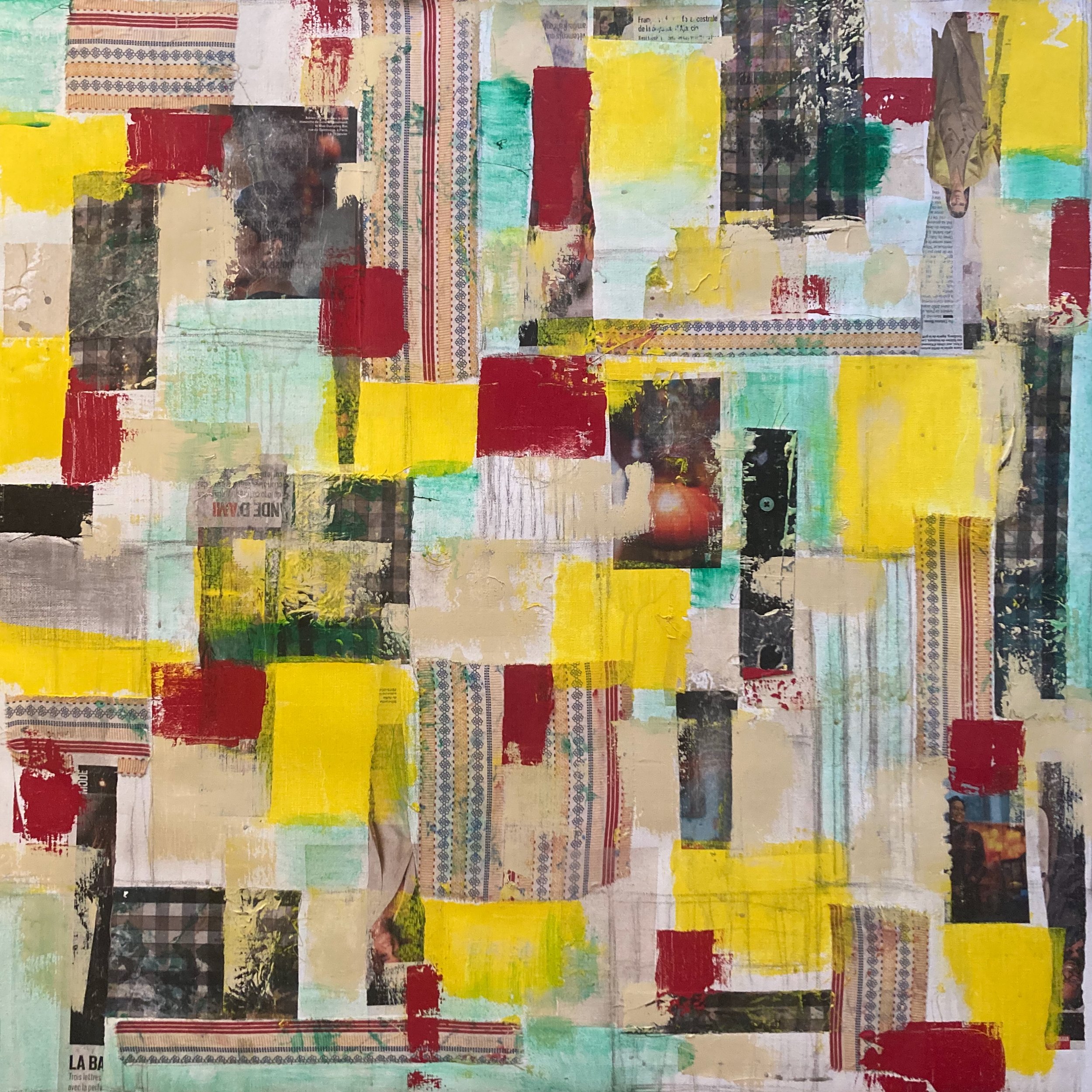 Untitled; acrylics on canvas; 90×90; 2025 