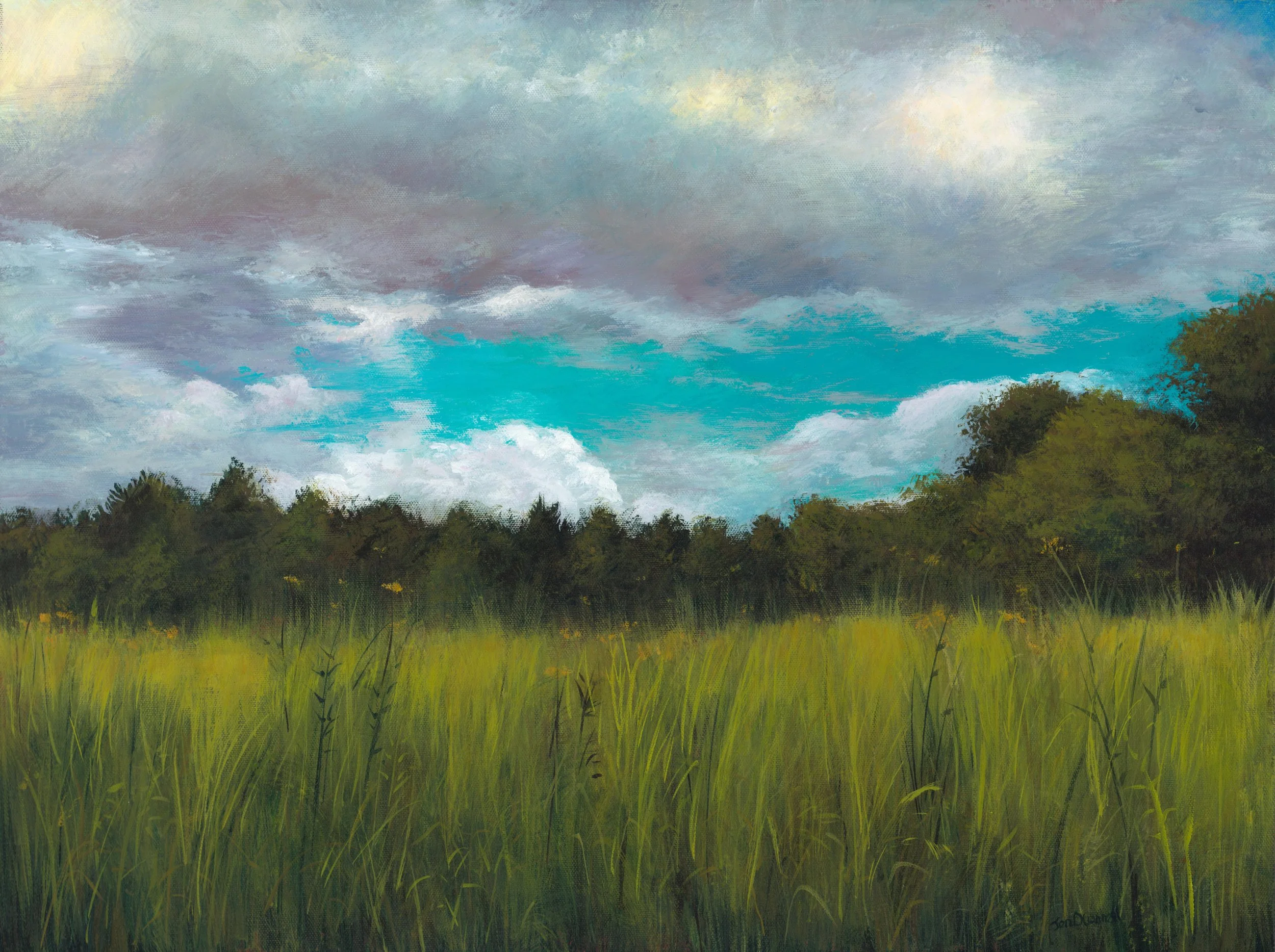 Grassy Field on a Warm Summer's Day 24x18 (Available)