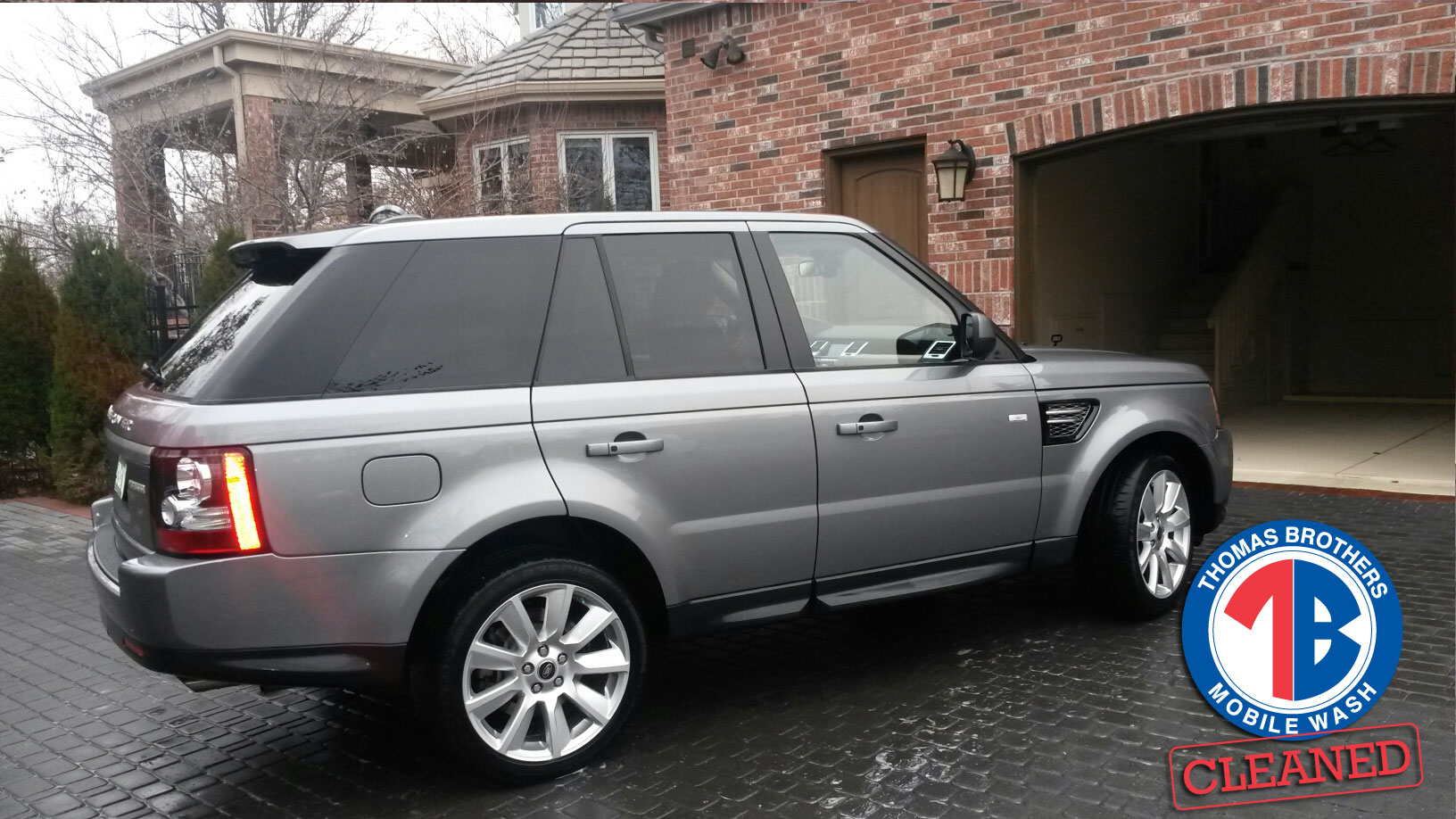 Range Rover power washed clean