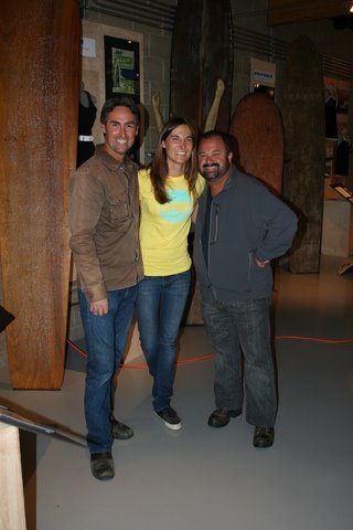 Julie with Mike and Frank during the filming of "The American Pickers - California Dreamin'" episode. Photo: Dick Saar